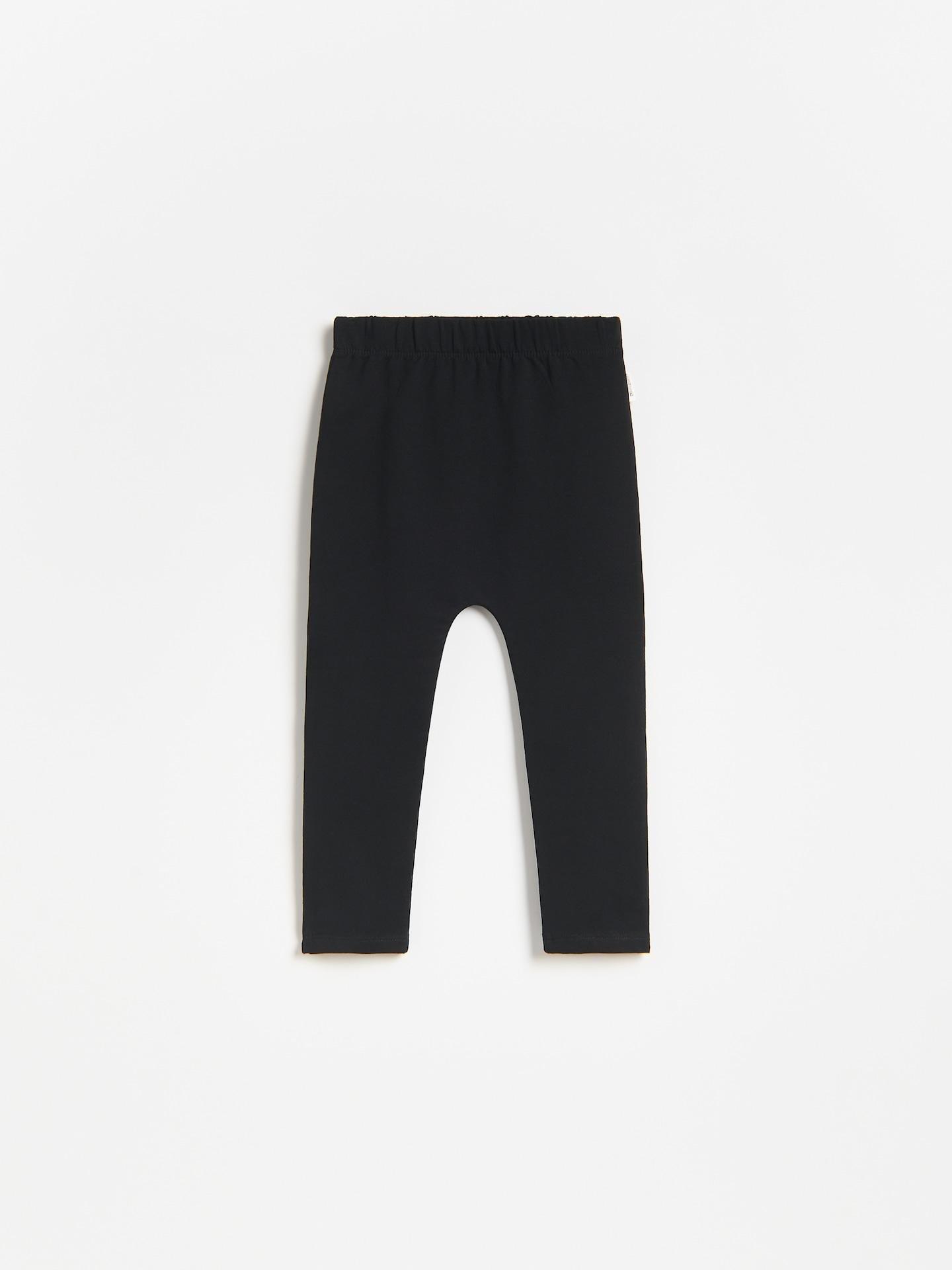 Black Cotton Rich Leggings, Black, medium