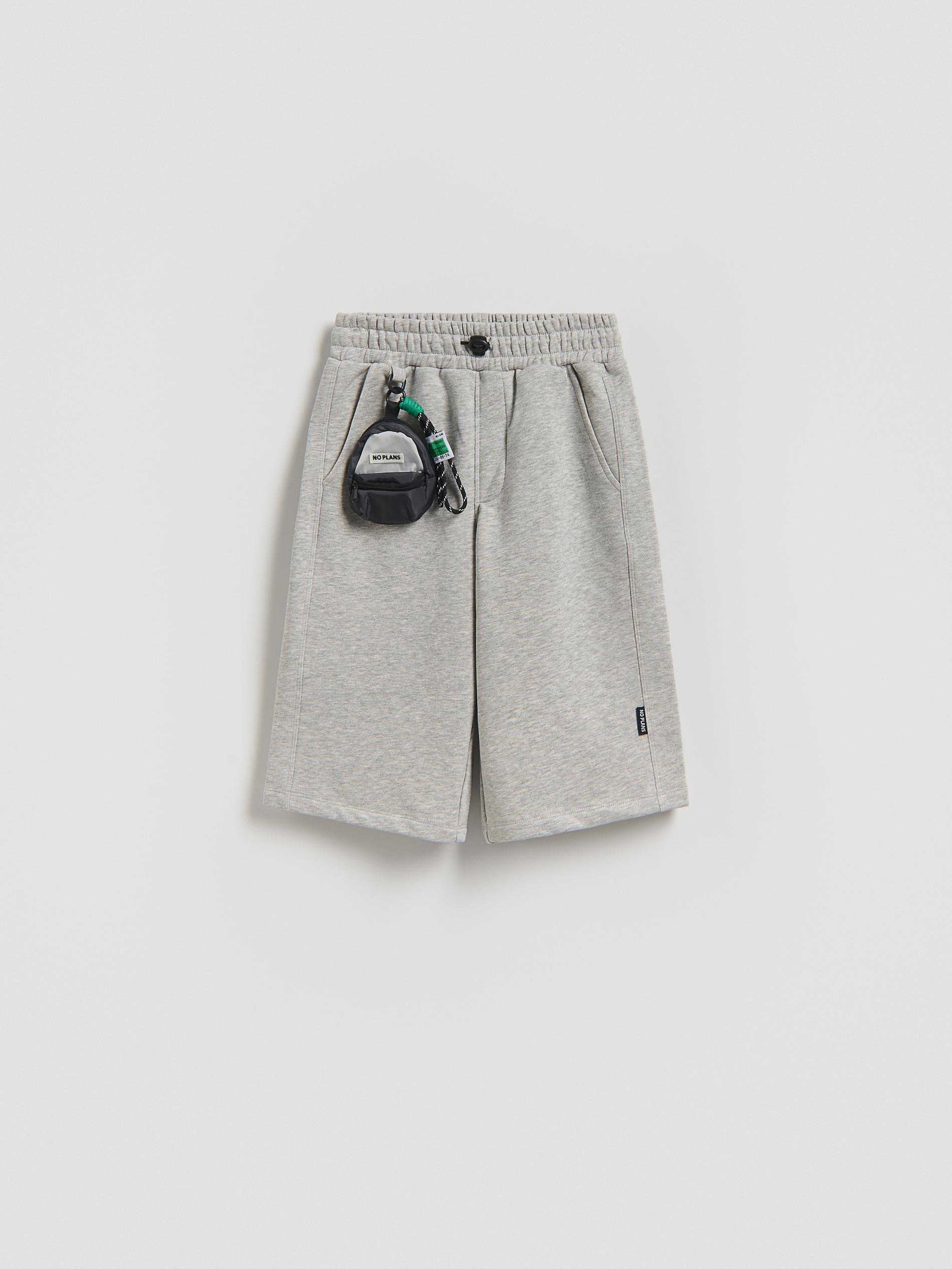Grey Bermuda Shorts With Charm, Light grey, medium