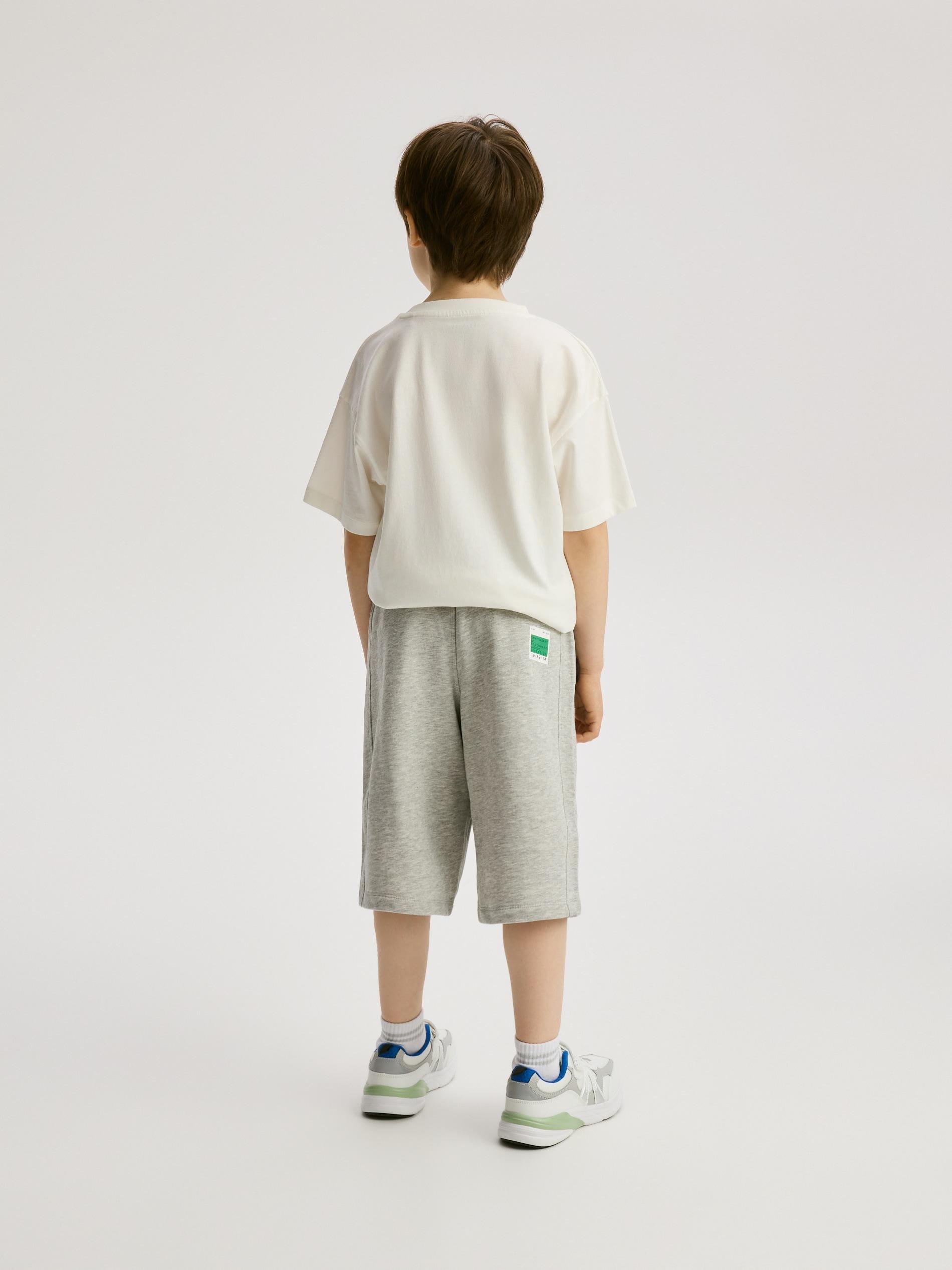 Grey Bermuda Shorts With Charm, Light grey, large image number 5