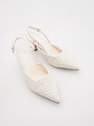 Reserved - Ivory High-Heeled Pumps