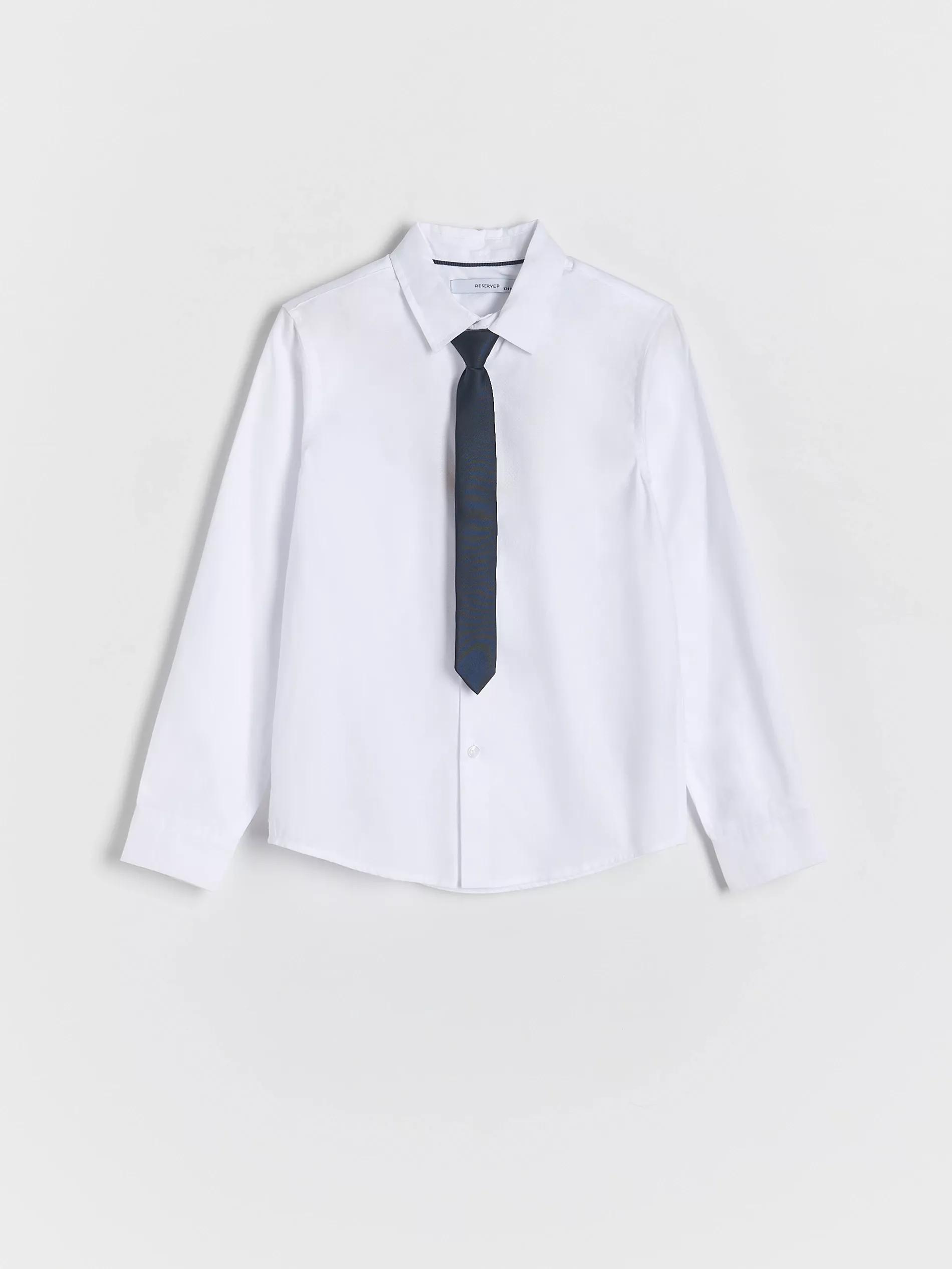 White Shirt With Tie, Kids Boys, , large image number 0