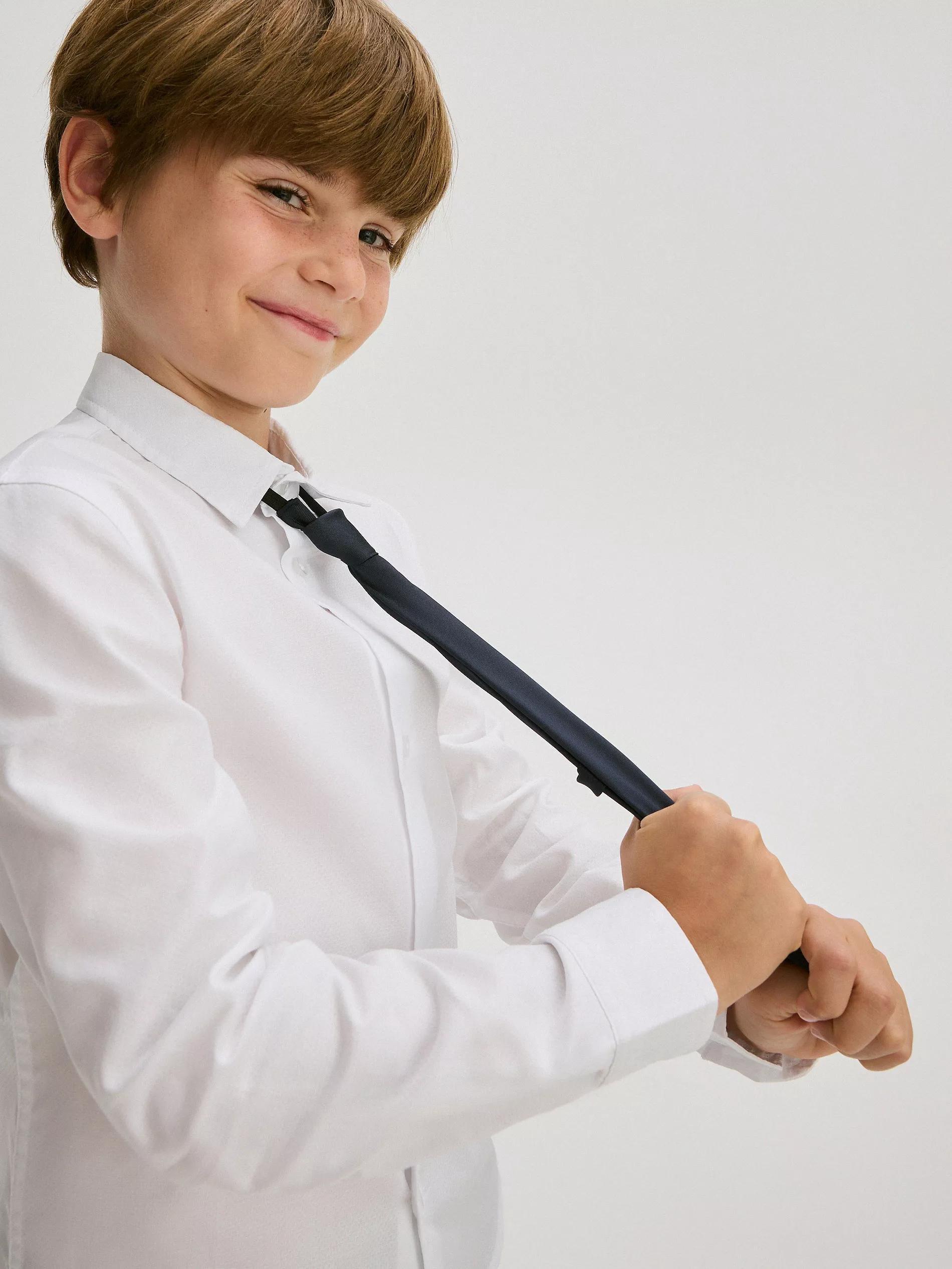 White Shirt With Tie, Kids Boys, , large image number 5