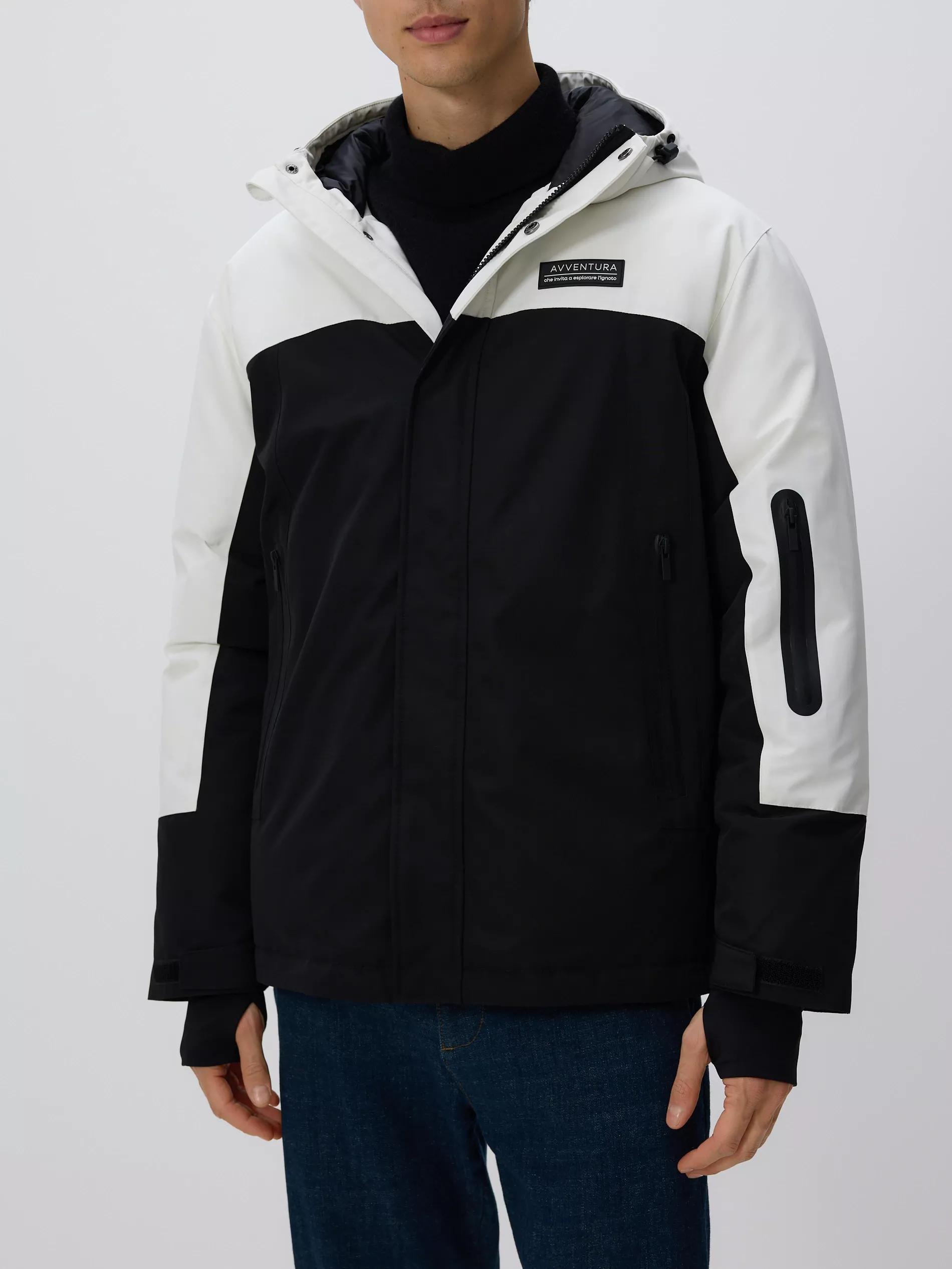 Black Hooded Jacket, Black, large image number 0