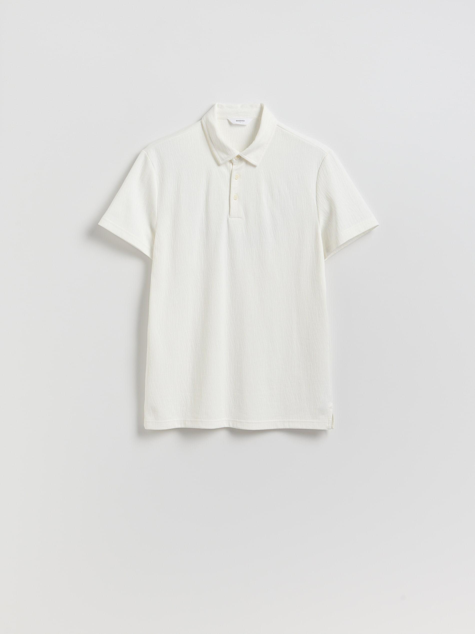 Cream Slim Fit Polo Shirt, Ivory, large image number 3