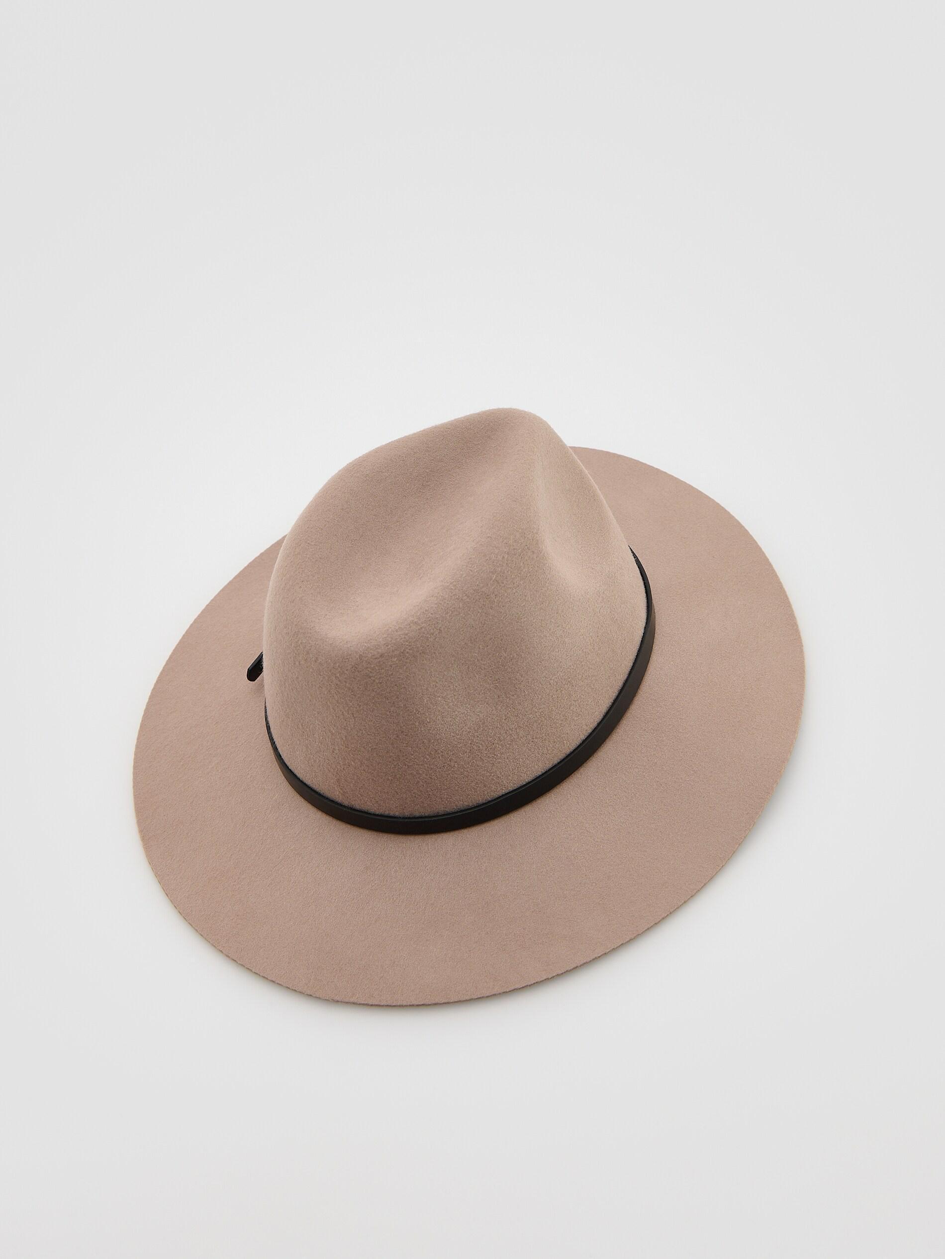 Wheat Wool Hat, Beige, large image number 2