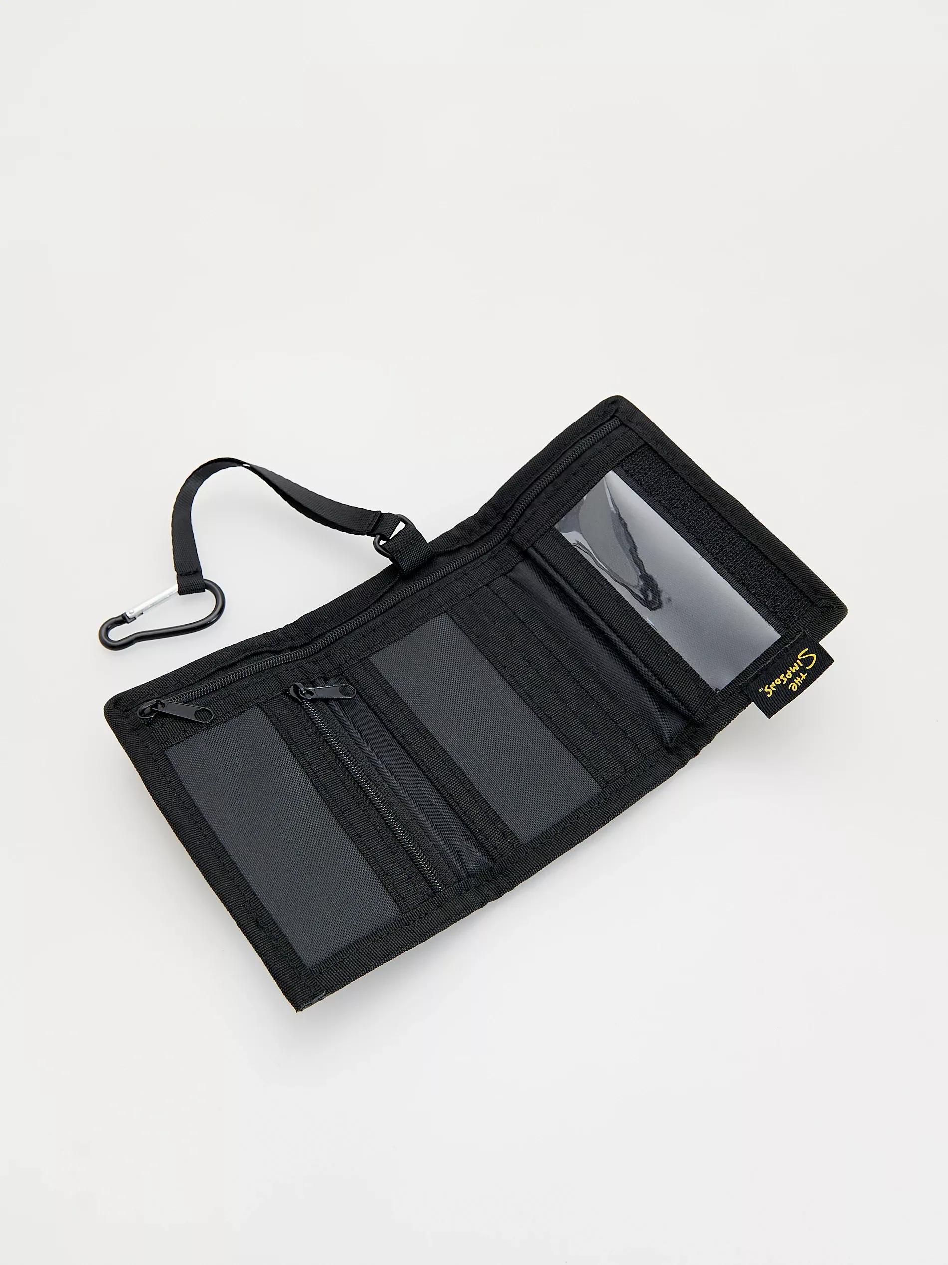 Black Wallet, Kids Unisex, Black, large image number 1
