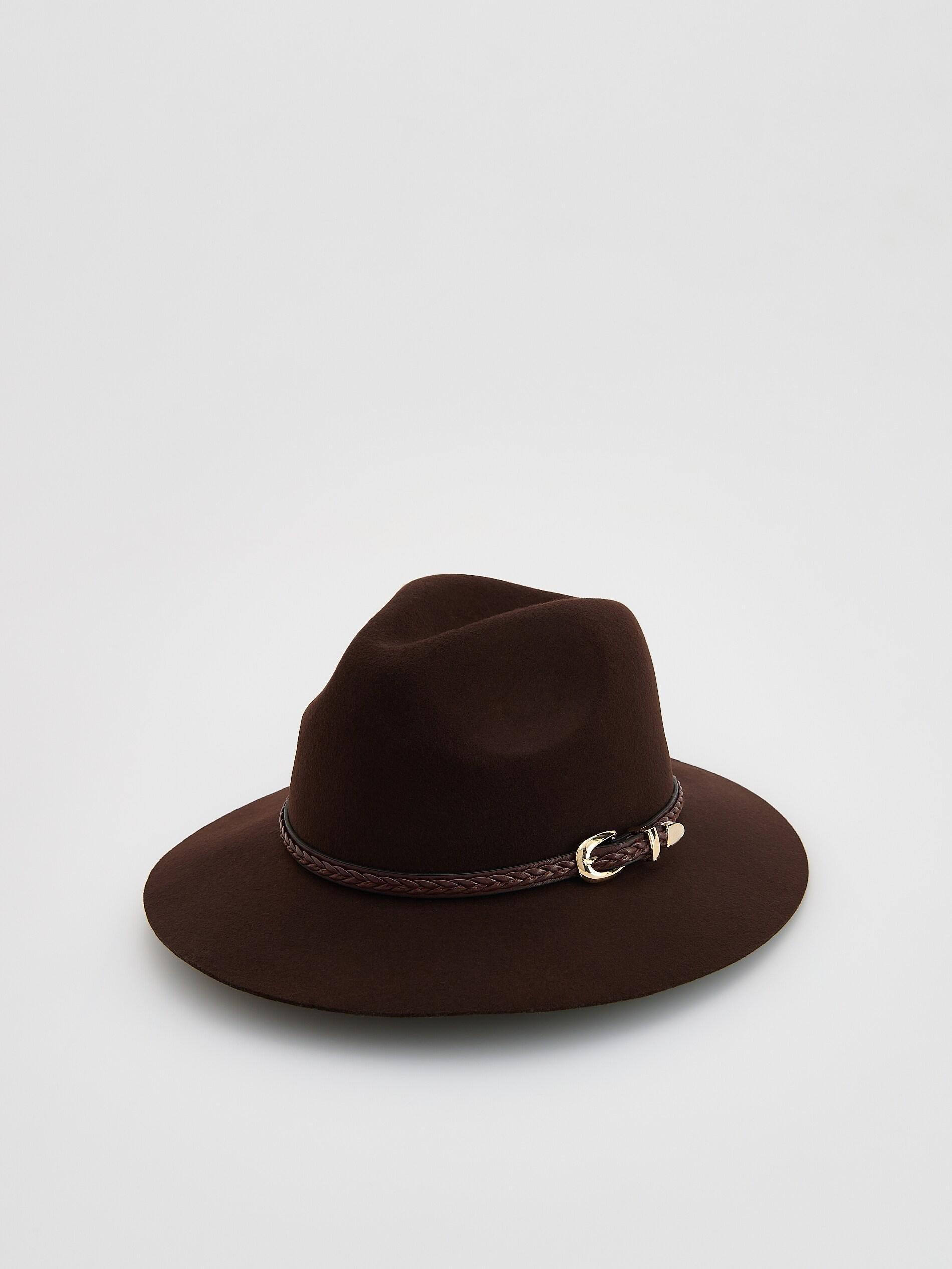 Brown Hat, Brown, medium