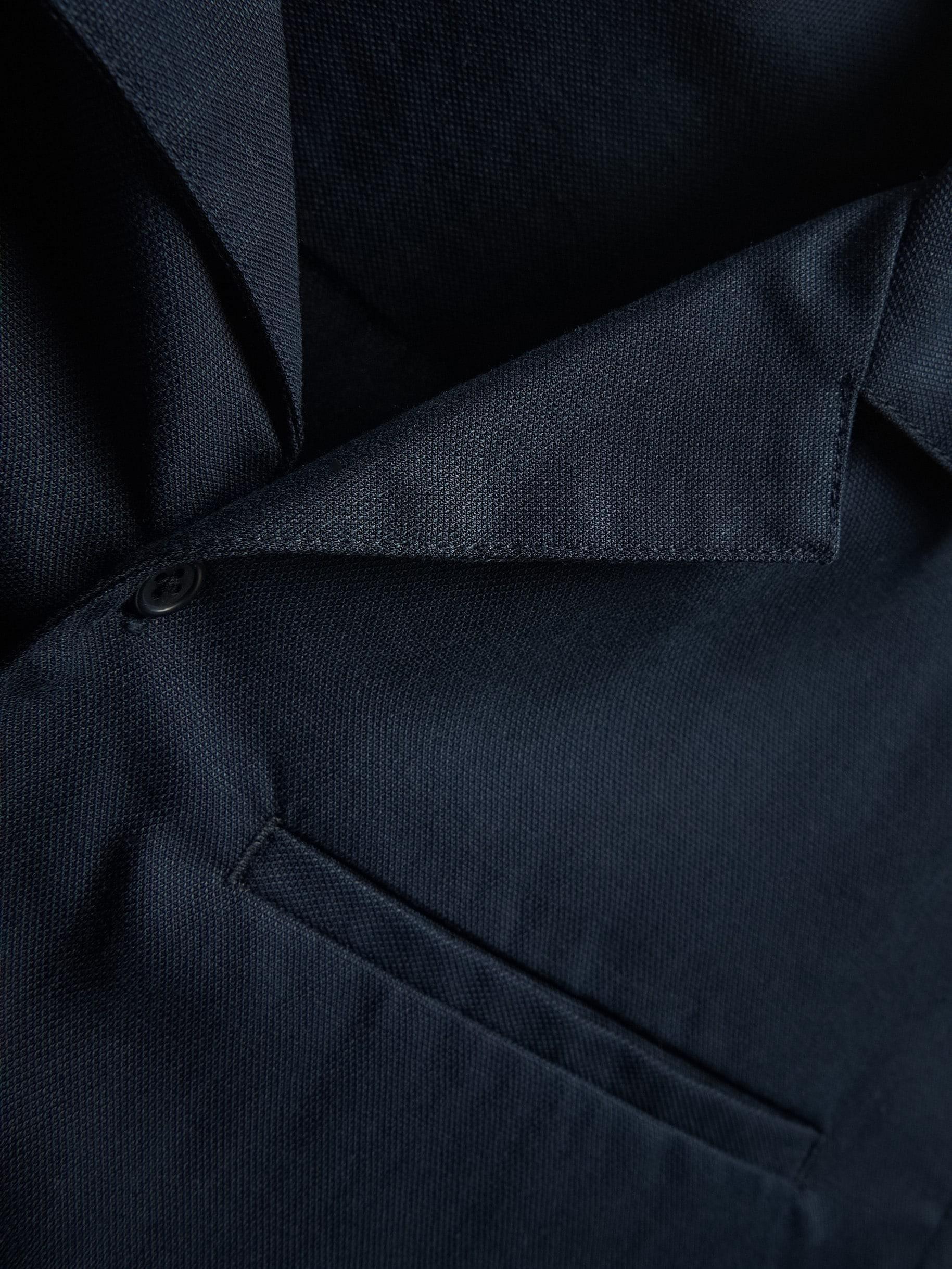 Navy Comfort Fit Lyocell Shirt, Navy, large image number 5