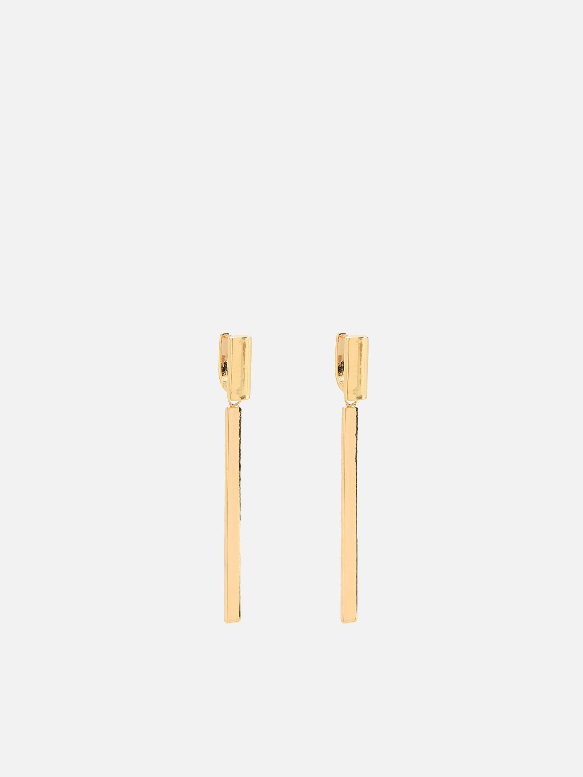 Gold Dangle Earrings, Golden, large image number 0