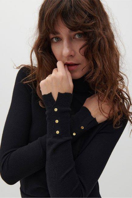 Black Knitted Turtleneck, Women, , large image number 2