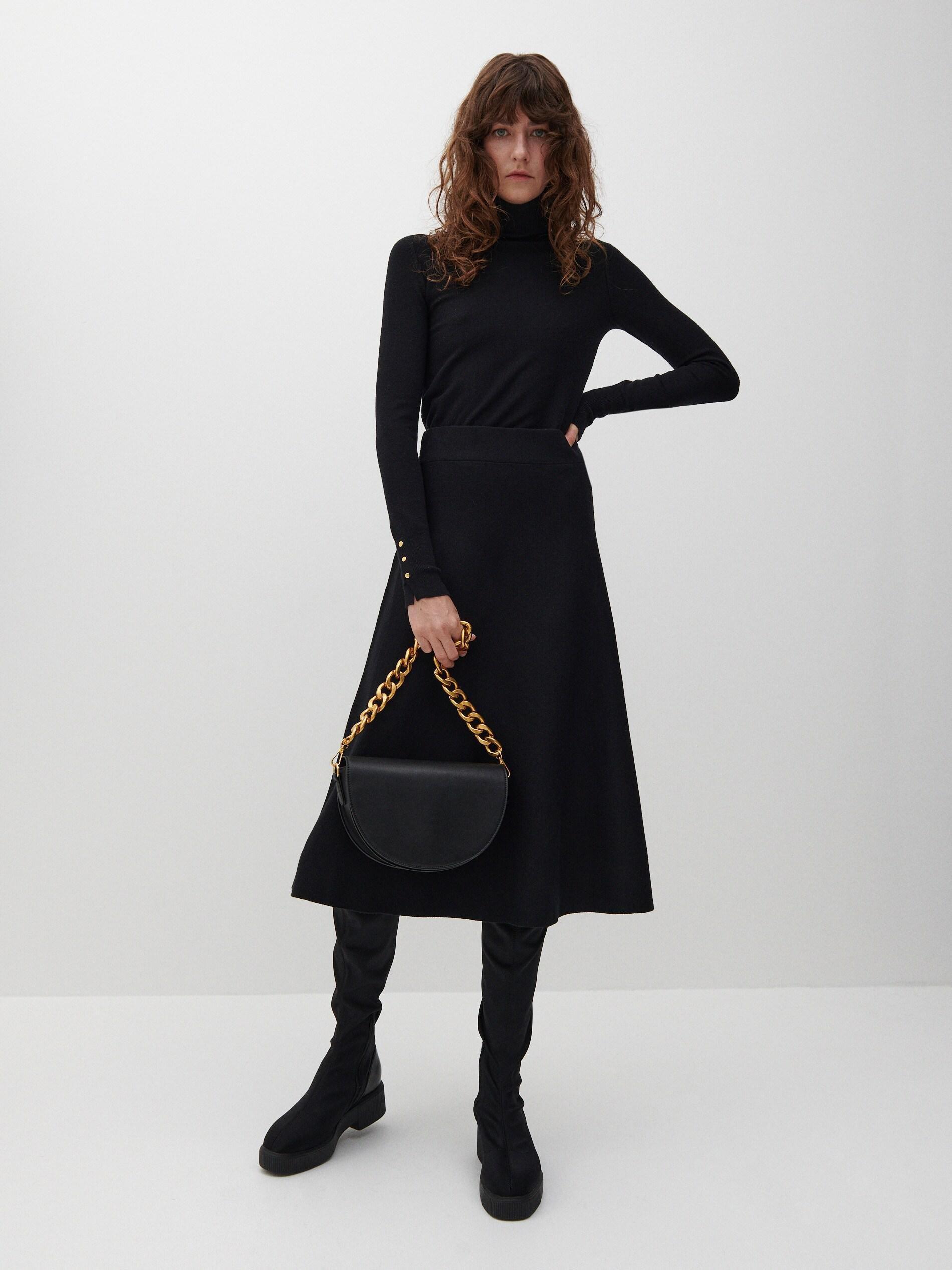 Black Knitted Turtleneck, Women, , large image number 3