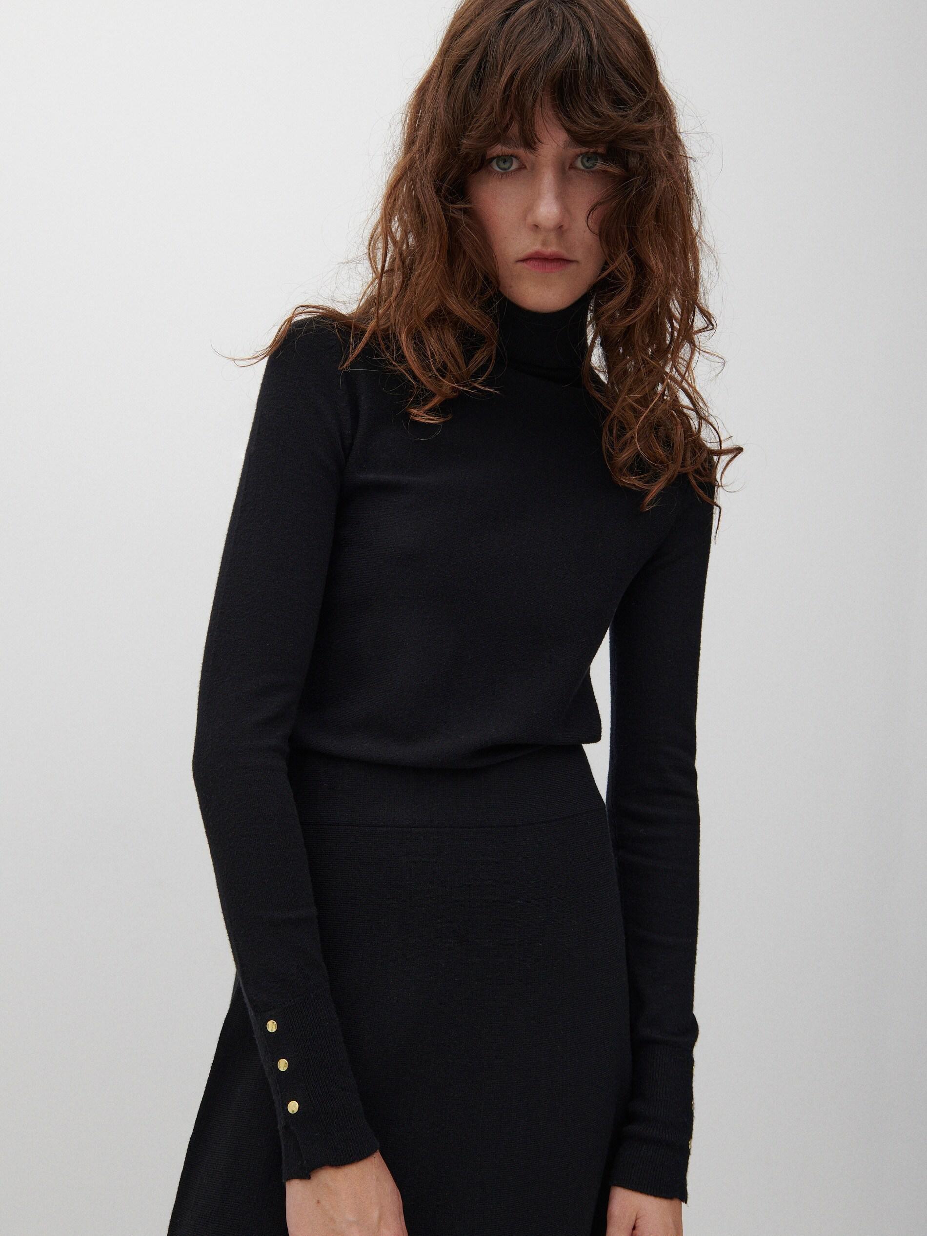 Black Knitted Turtleneck, Women, , large image number 7