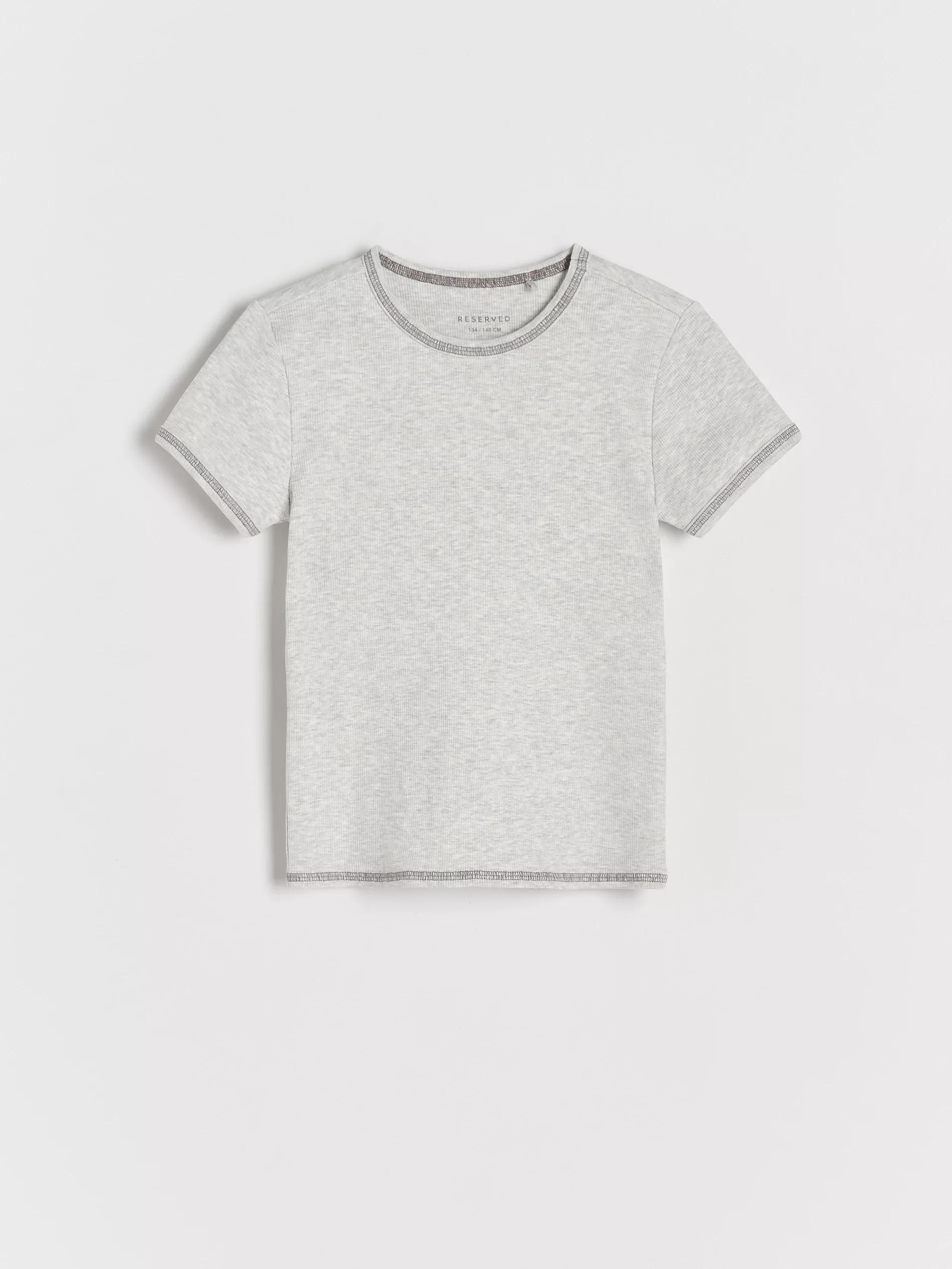 Grey Cotton T-Shirt, , large image number 2