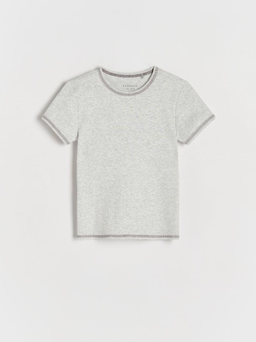 Grey Cotton T-Shirt, , large image number 3