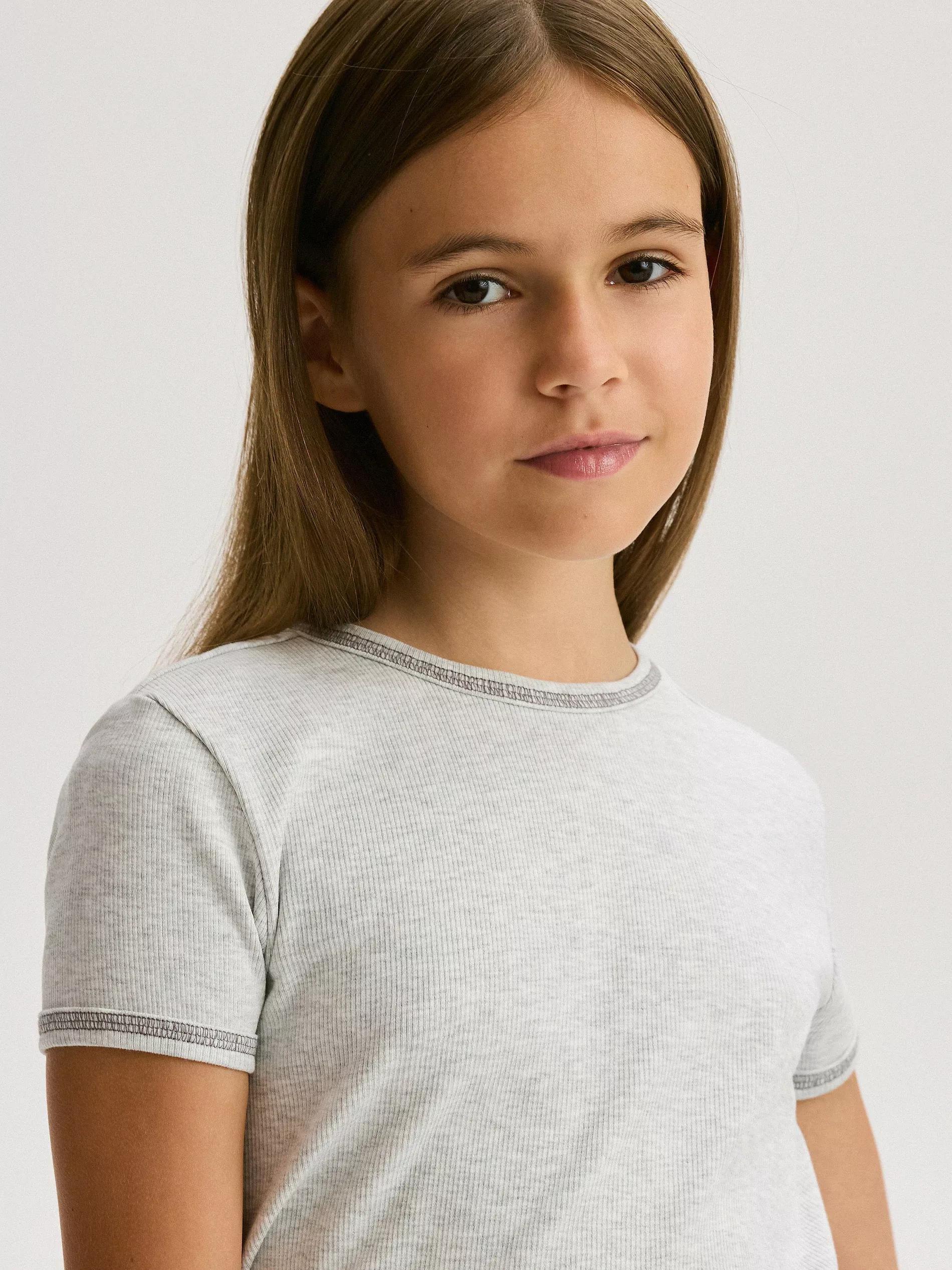 Grey Cotton T-Shirt, , large image number 6