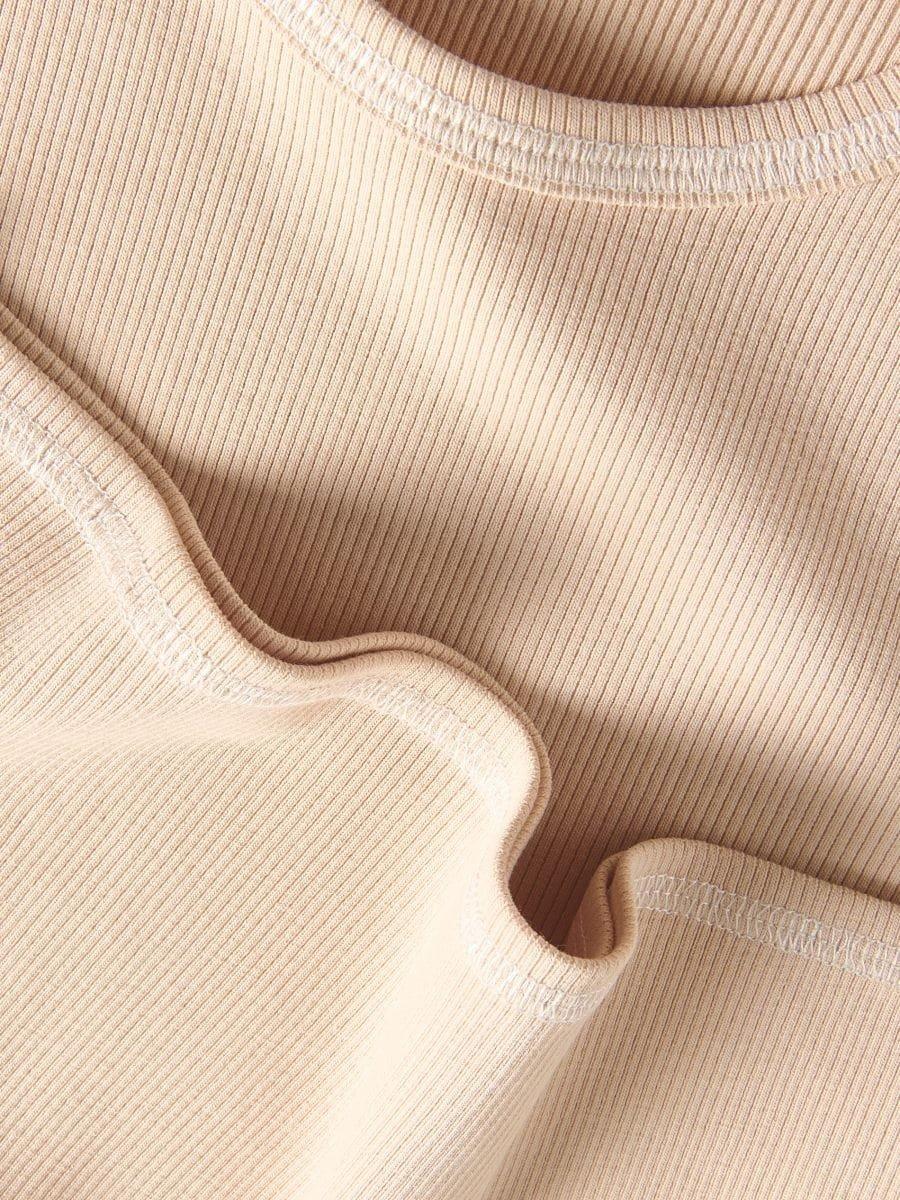 Beige Cotton T-Shirt, , large image number 4