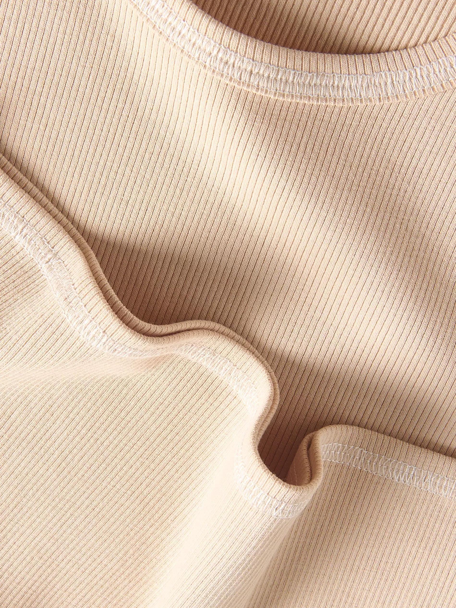 Beige Cotton T-Shirt, , large image number 5