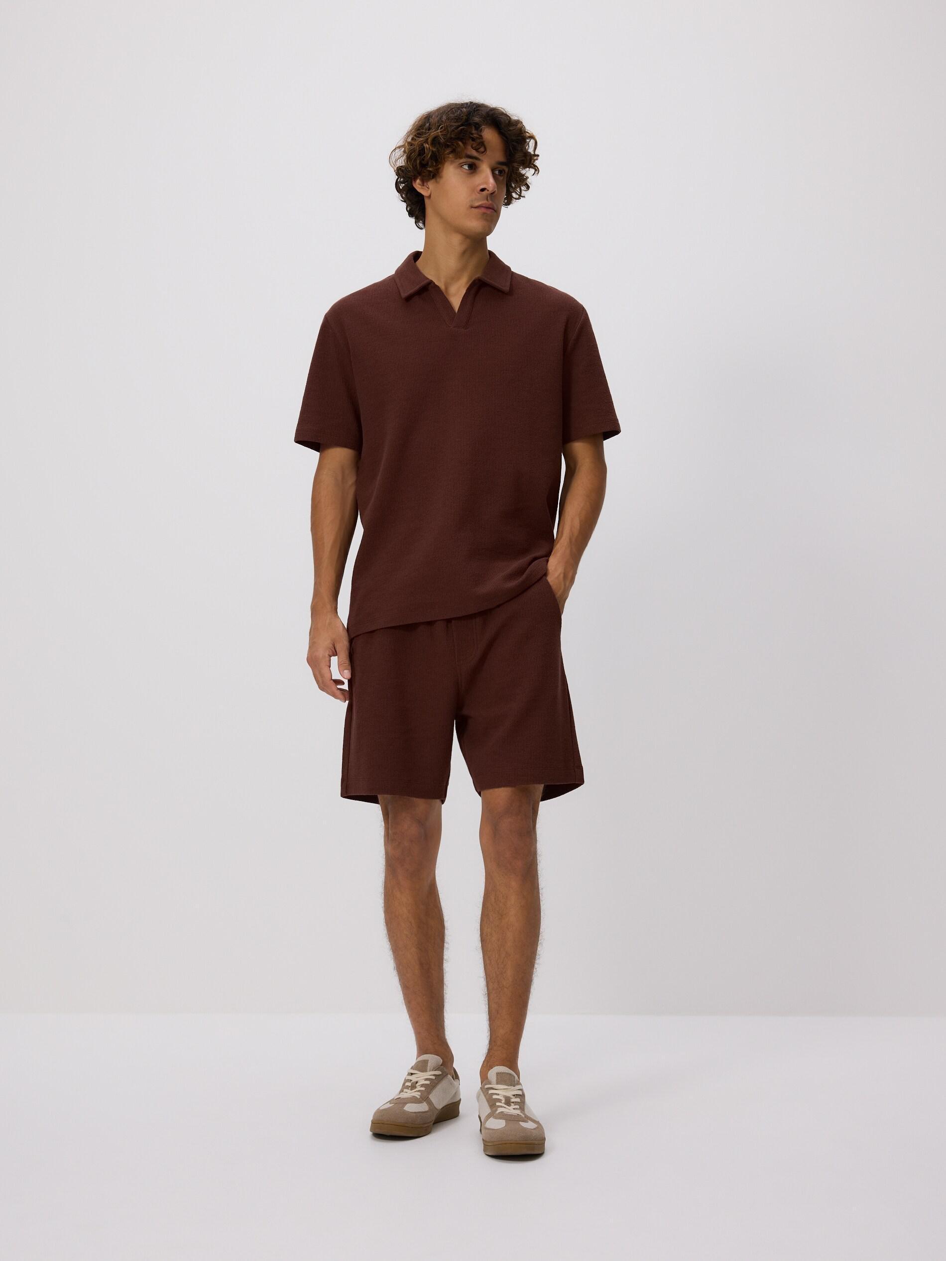 MAHOGANY Comfort fit structural fabric polo shirt, Burgundy, large image number 2