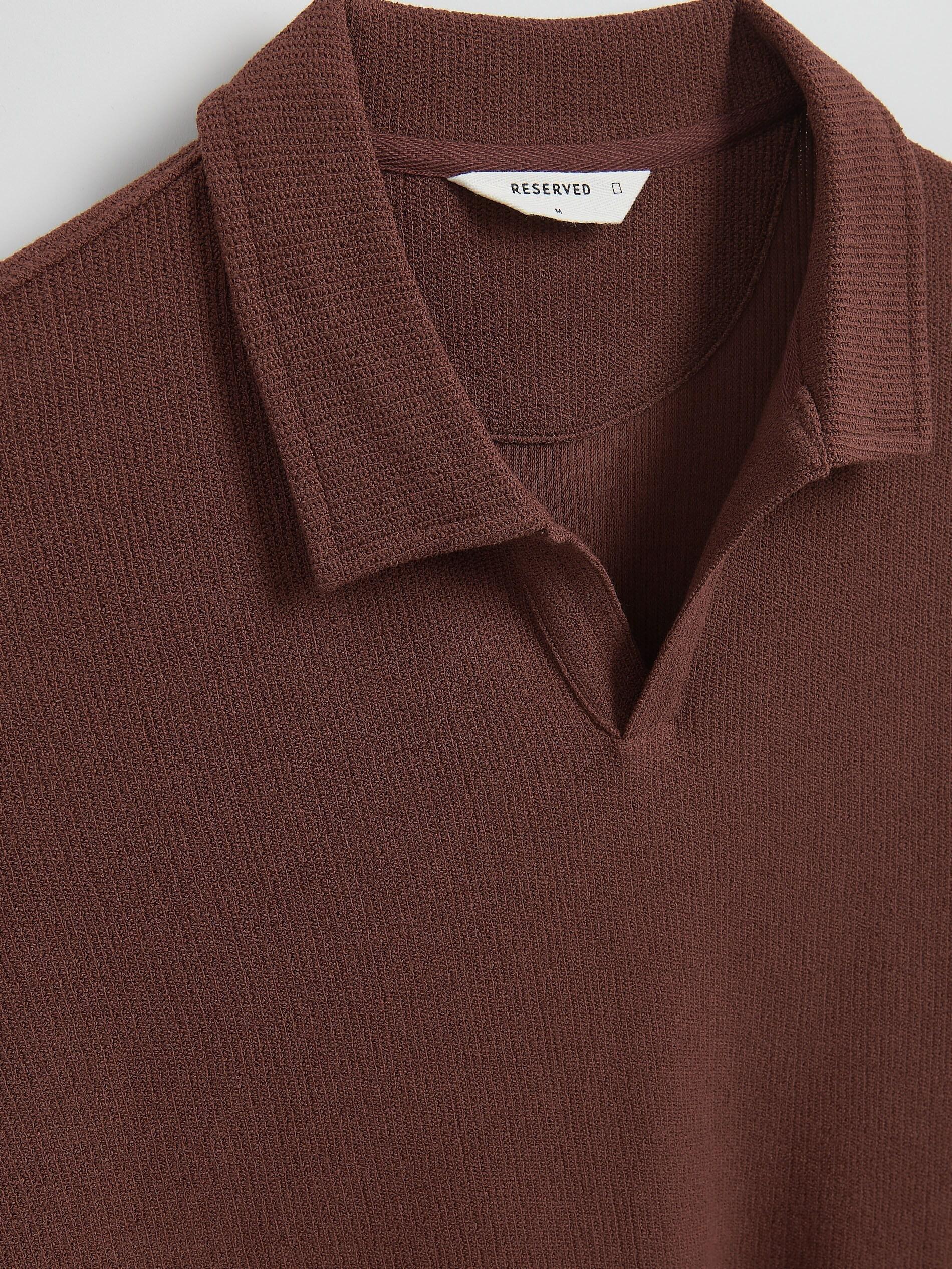 MAHOGANY Comfort fit structural fabric polo shirt, Burgundy, large image number 5