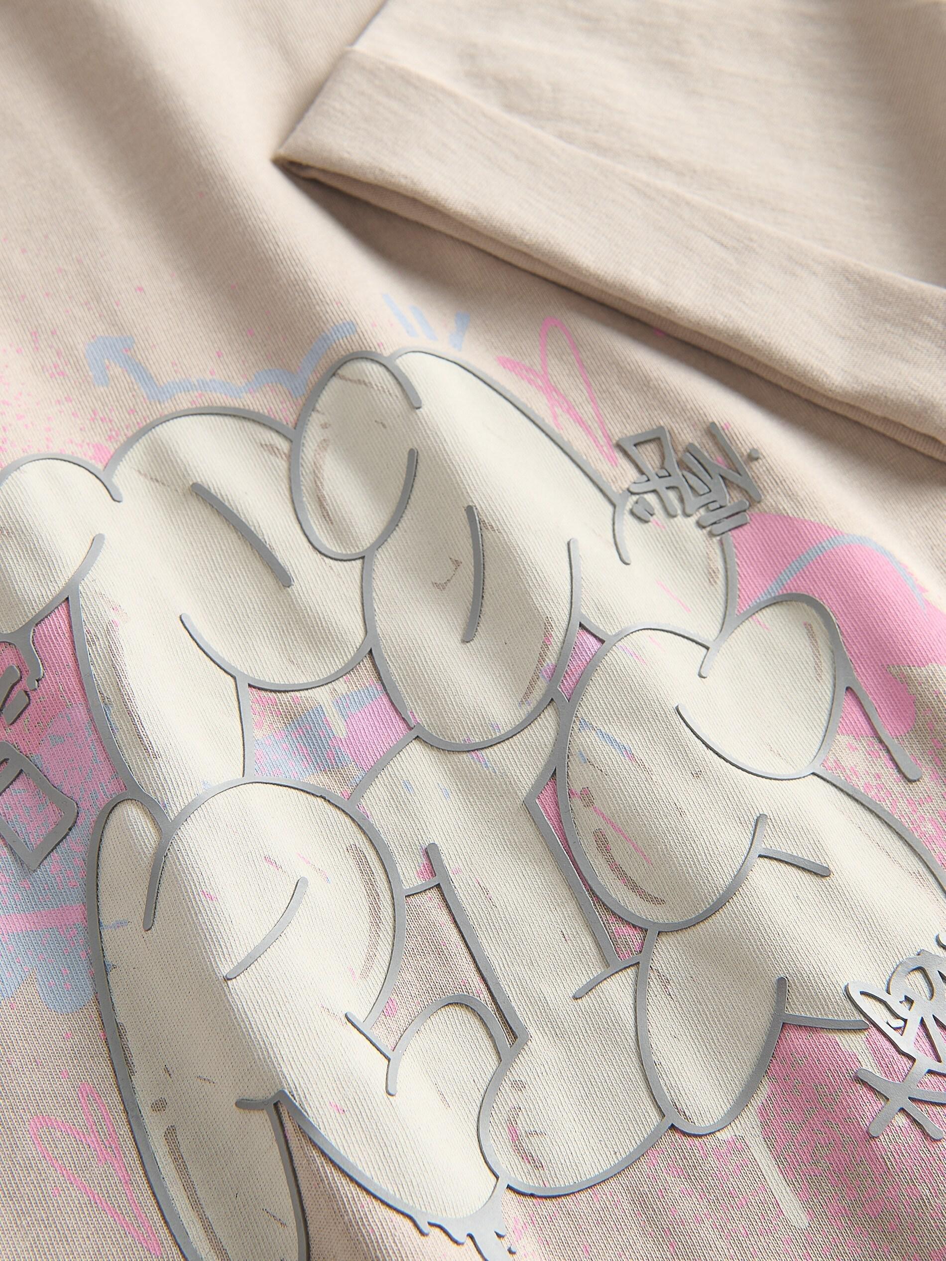 Beige Printed T-Shirt, , large image number 1