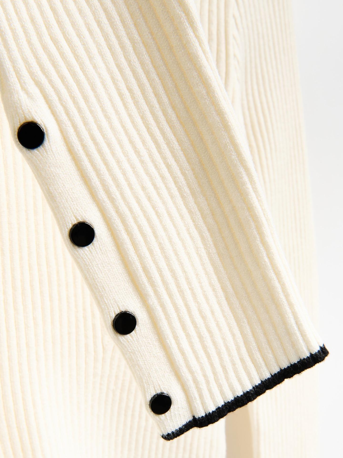 Beige Jumper With Decorative Buttons, Ivory, large image number 4