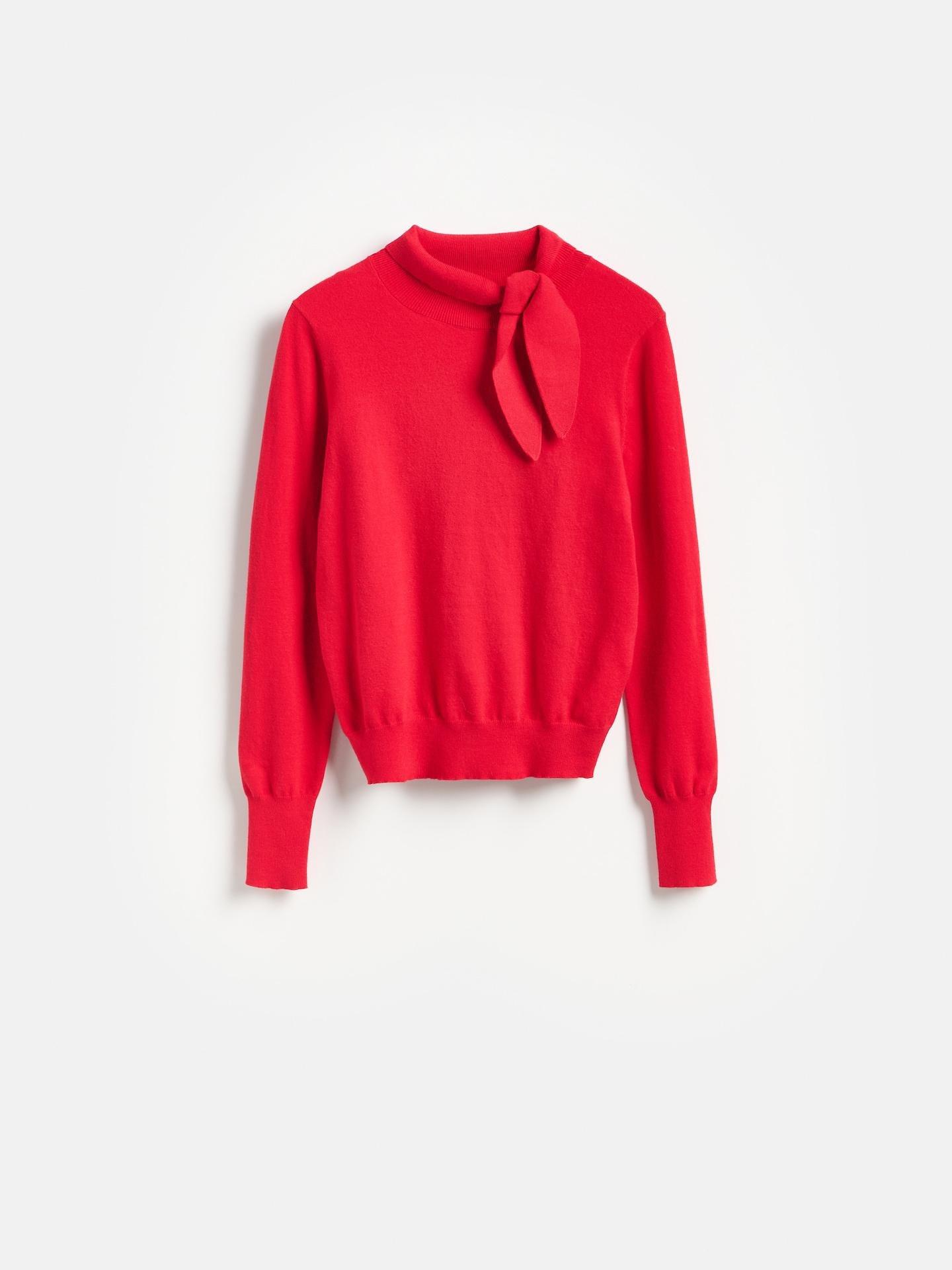Red Sweater With Viscose Blend, Red, medium
