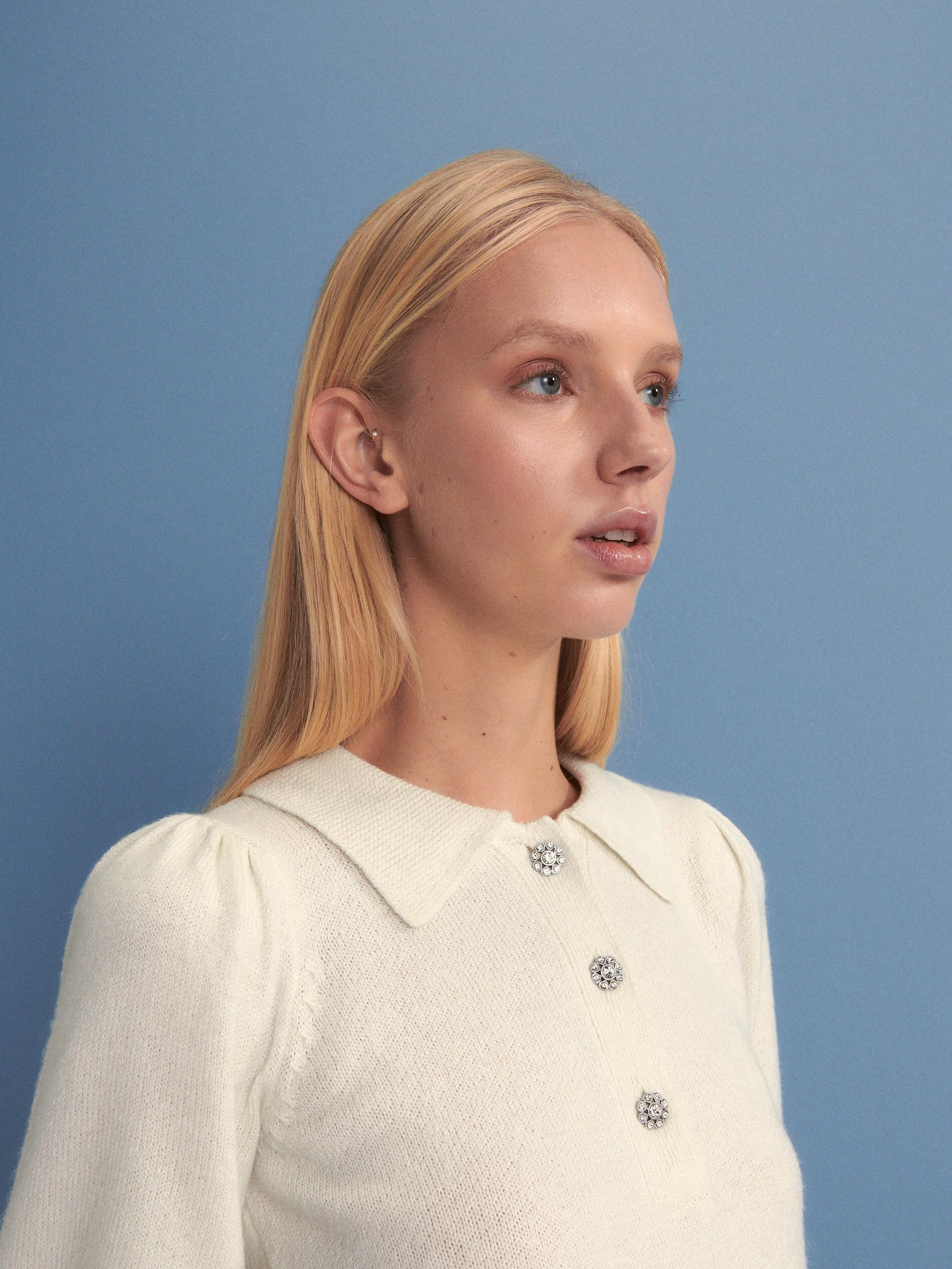 Nude Jersey Jumper, , large image number 1