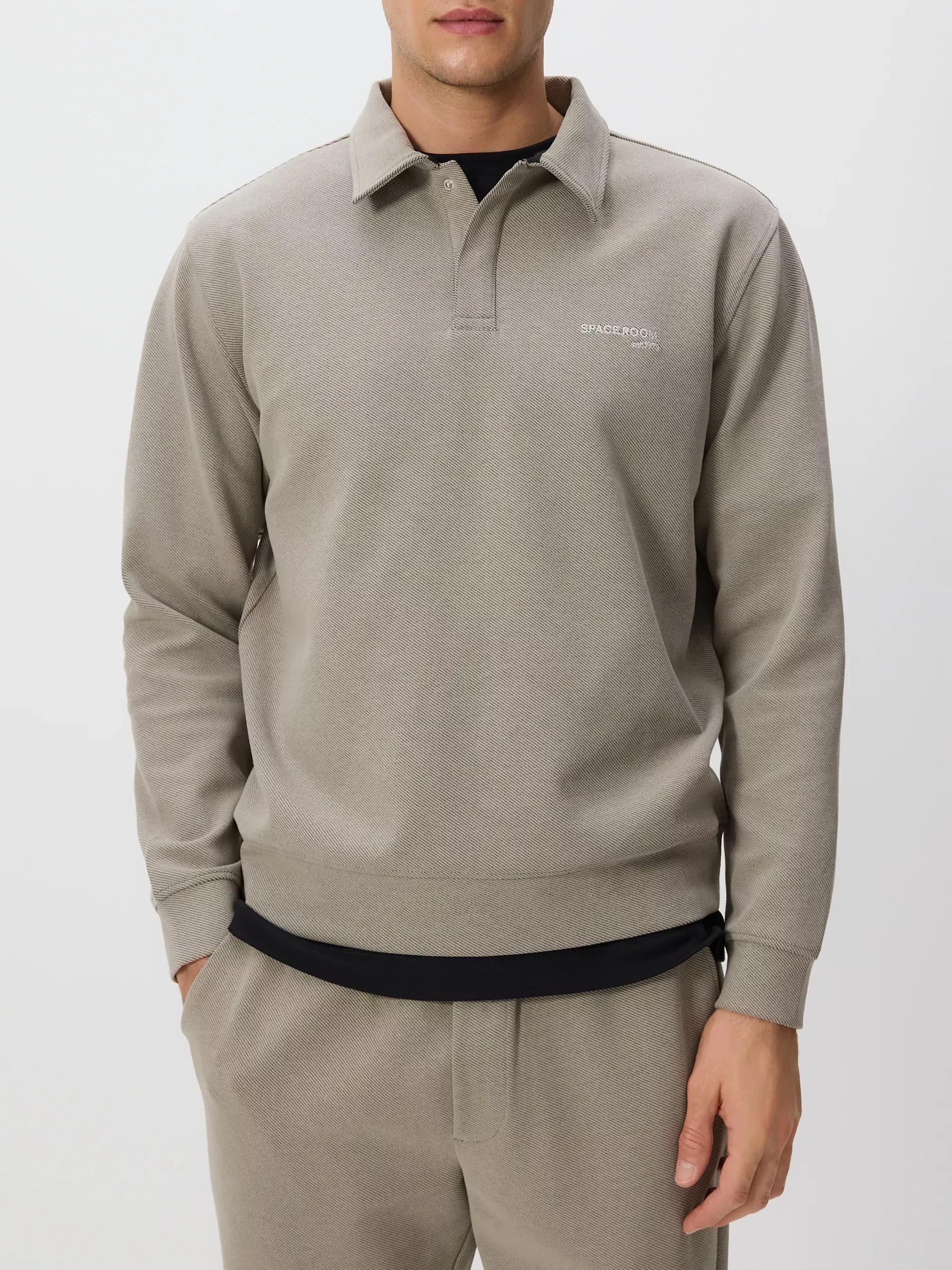 Beige Men`S Jogging Top, Beige, large image number 2