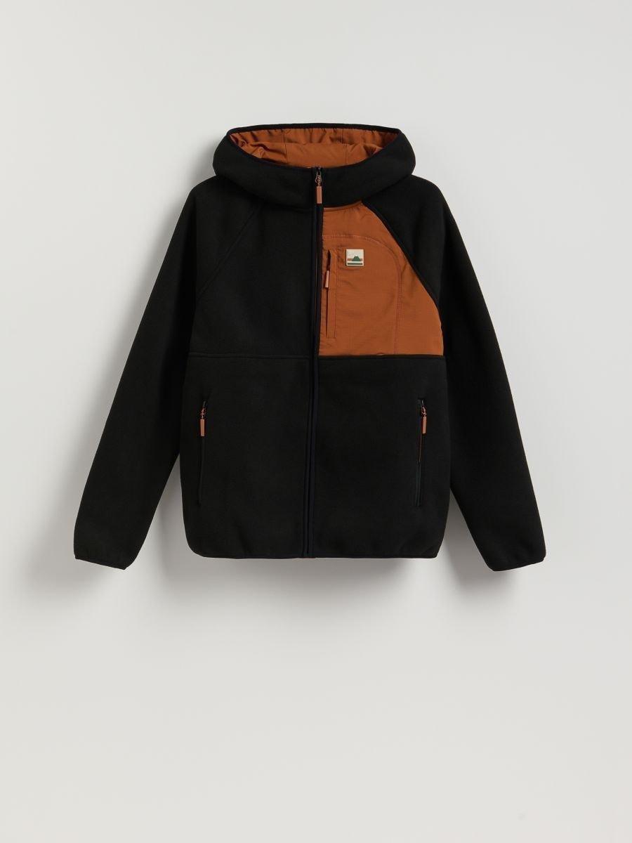 Black Jogging Top, Black, large image number 0