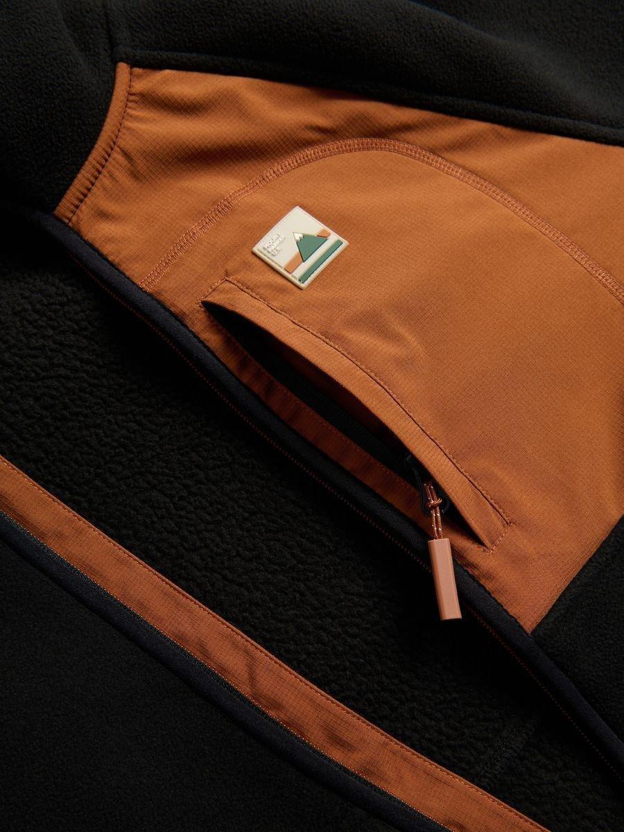 Black Jogging Top, Black, large image number 1