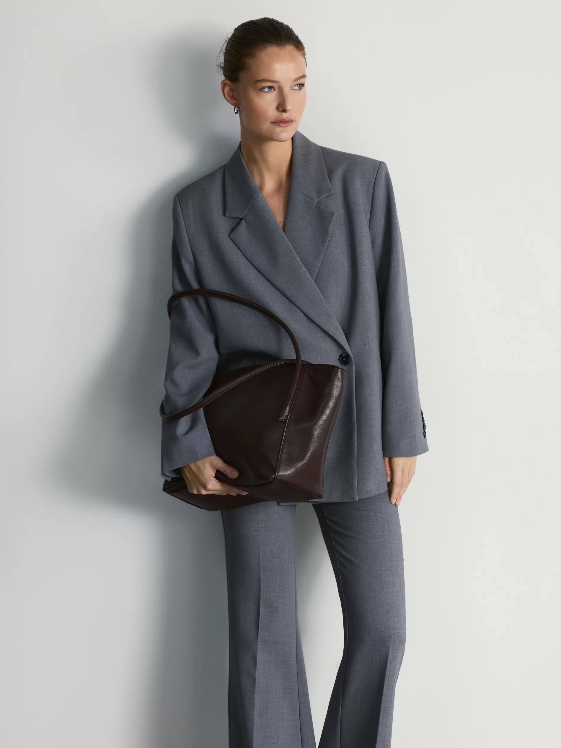 Brown Shopper Bag, Brown, large image number 0