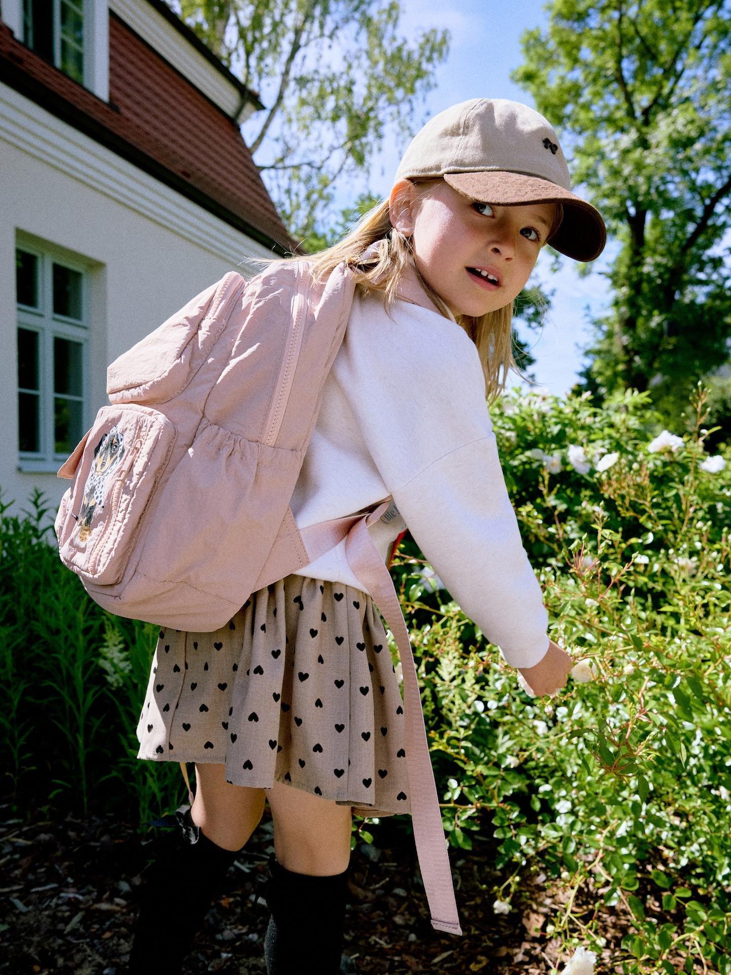 Pink Backpack With Print, Purple, large image number 5