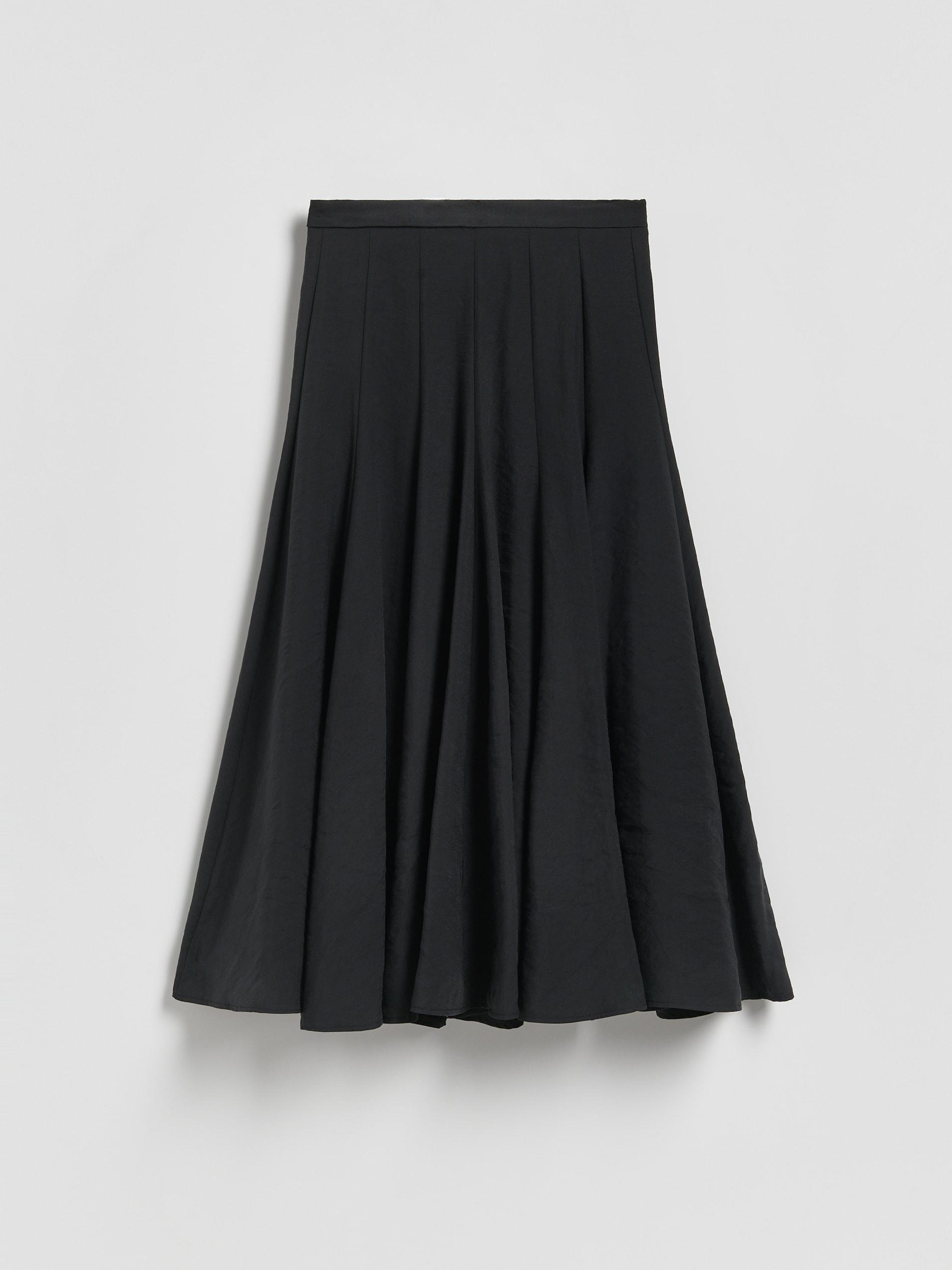 Black Modal Blend Skirt, Black, large image number 3