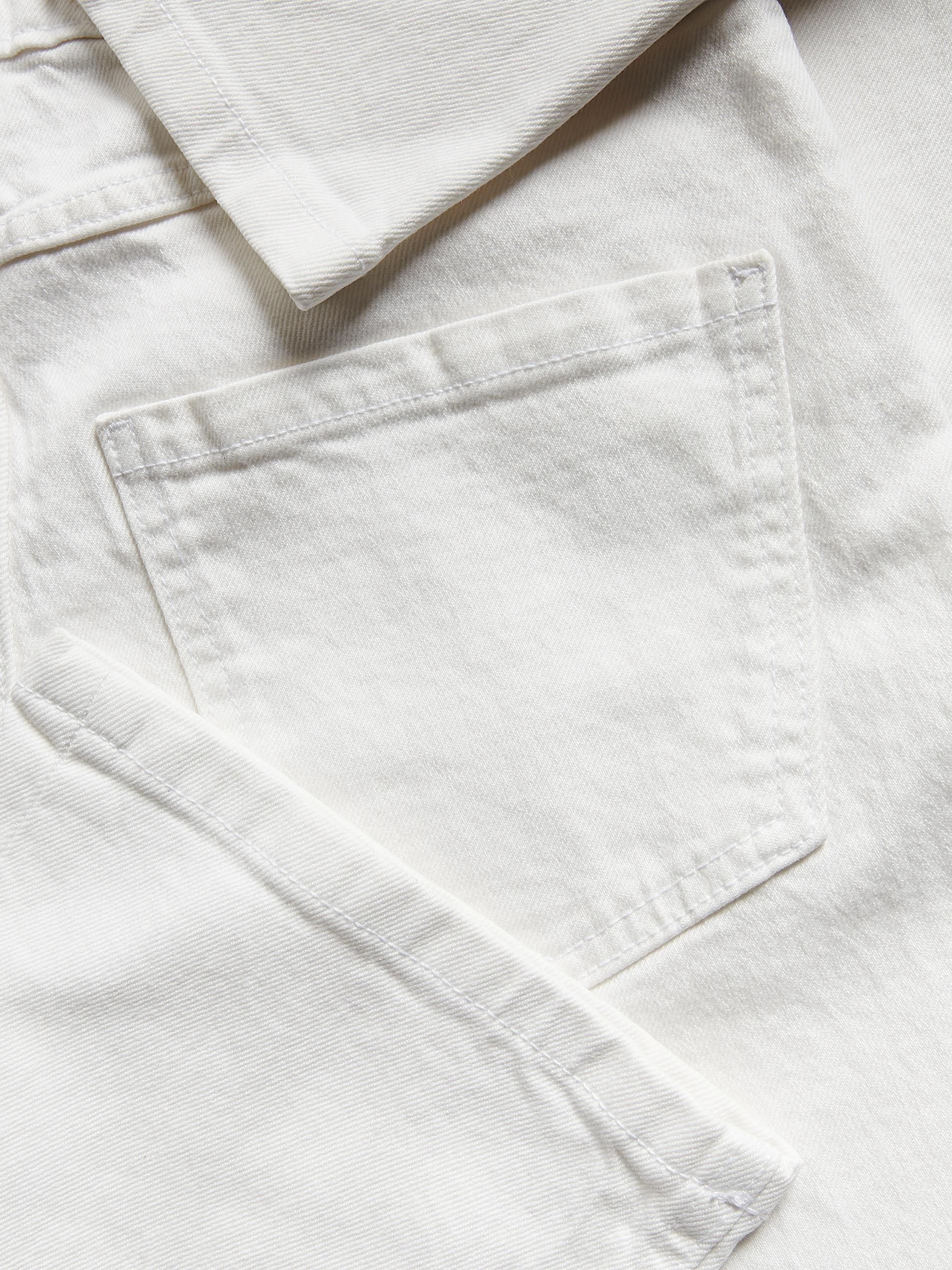 White Straight Jeans, White, large image number 4