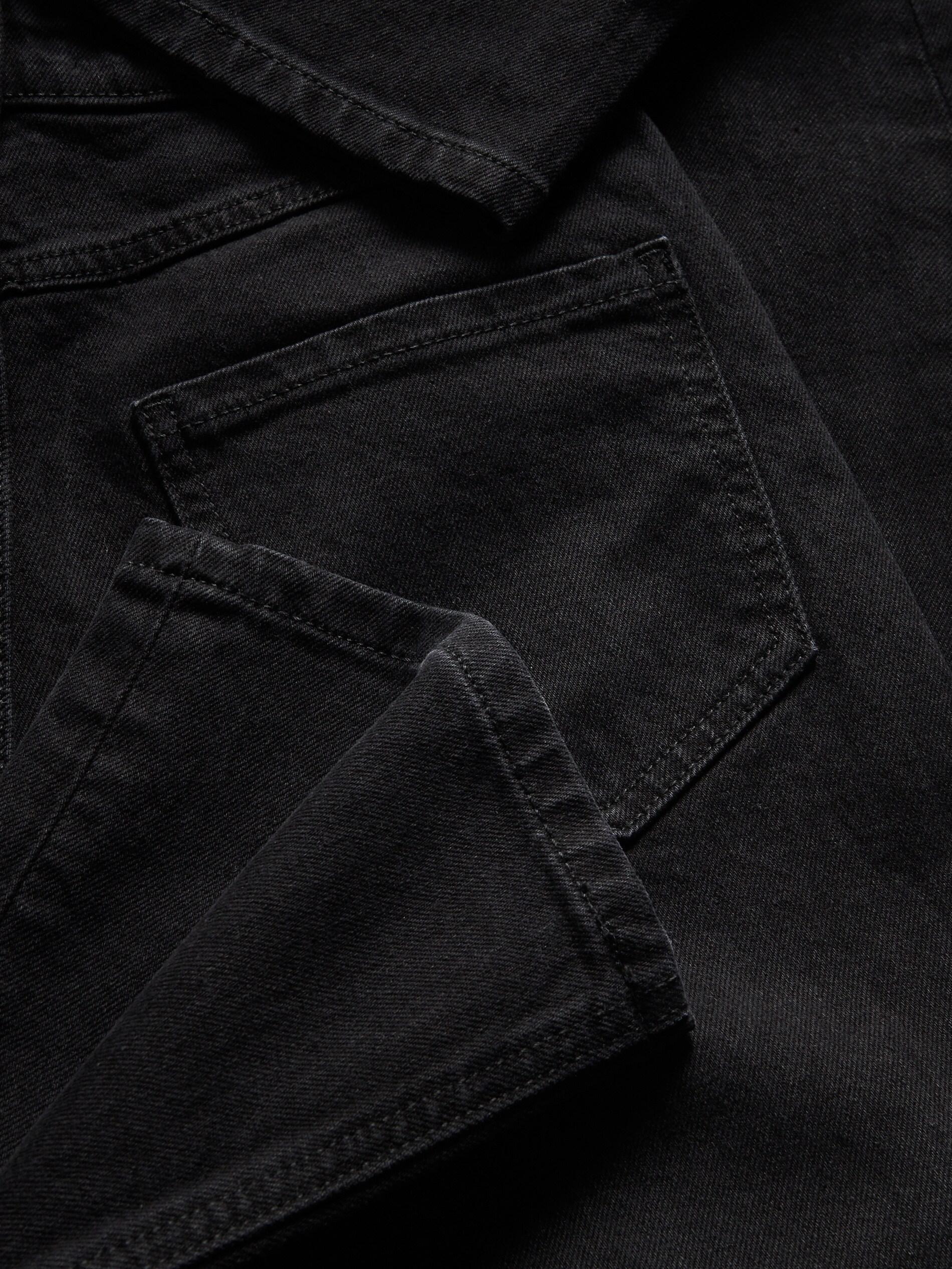 Black Straight Jeans, Black, large image number 4