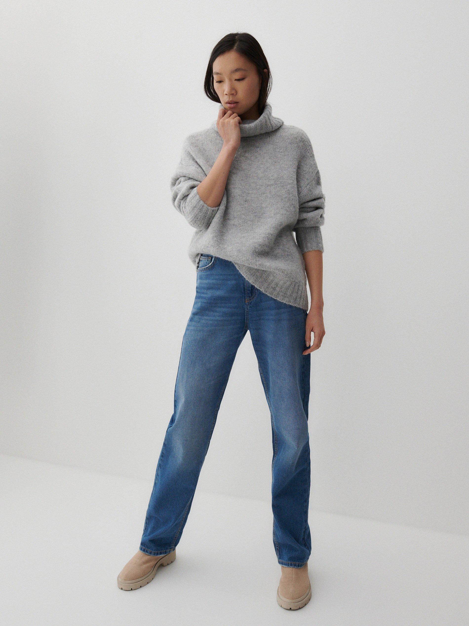 Light Grey Turtleneck Sweater, Women, , large image number 1