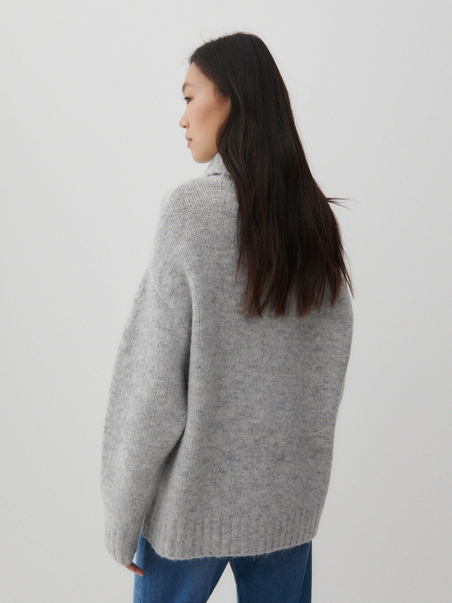 Light Grey Turtleneck Sweater, Women, , large image number 2