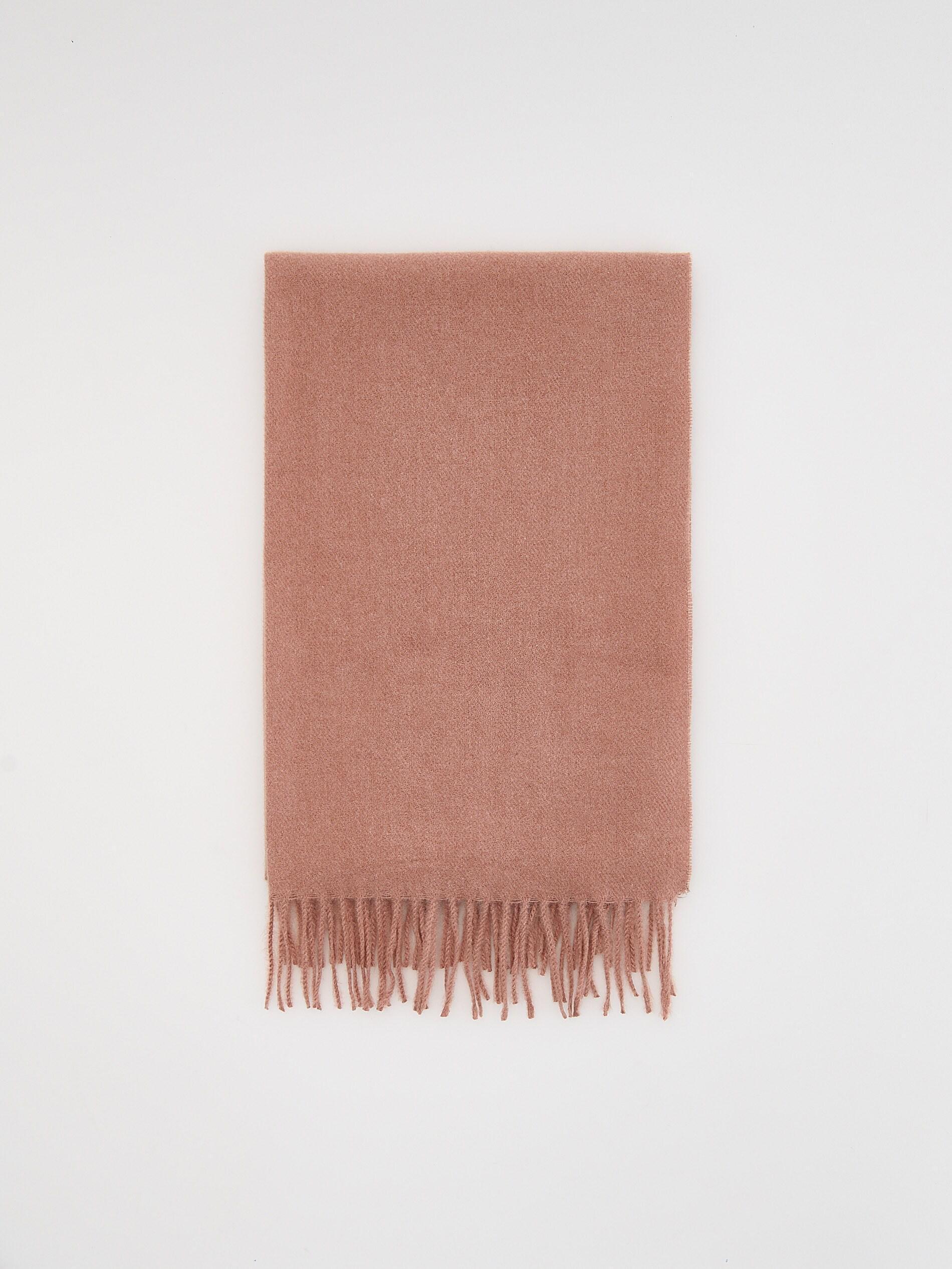 Nude Plain Fringe Scarf, Pink, medium