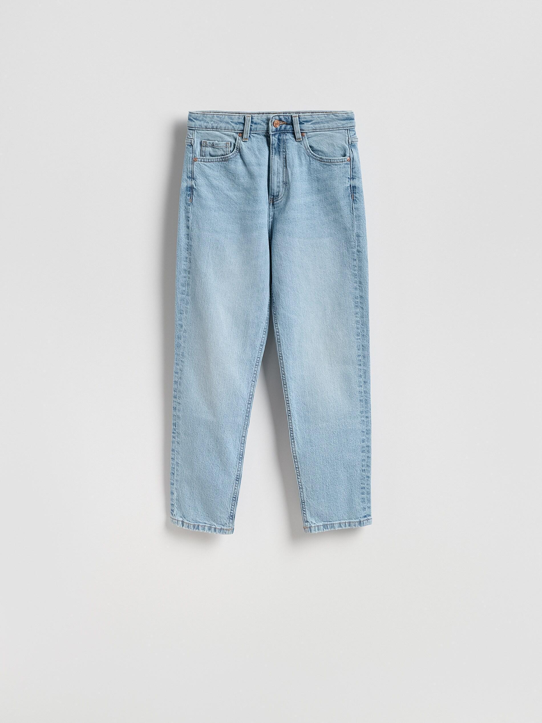 Blue Mom Fit Slim Jeans, Blue, large image number 0