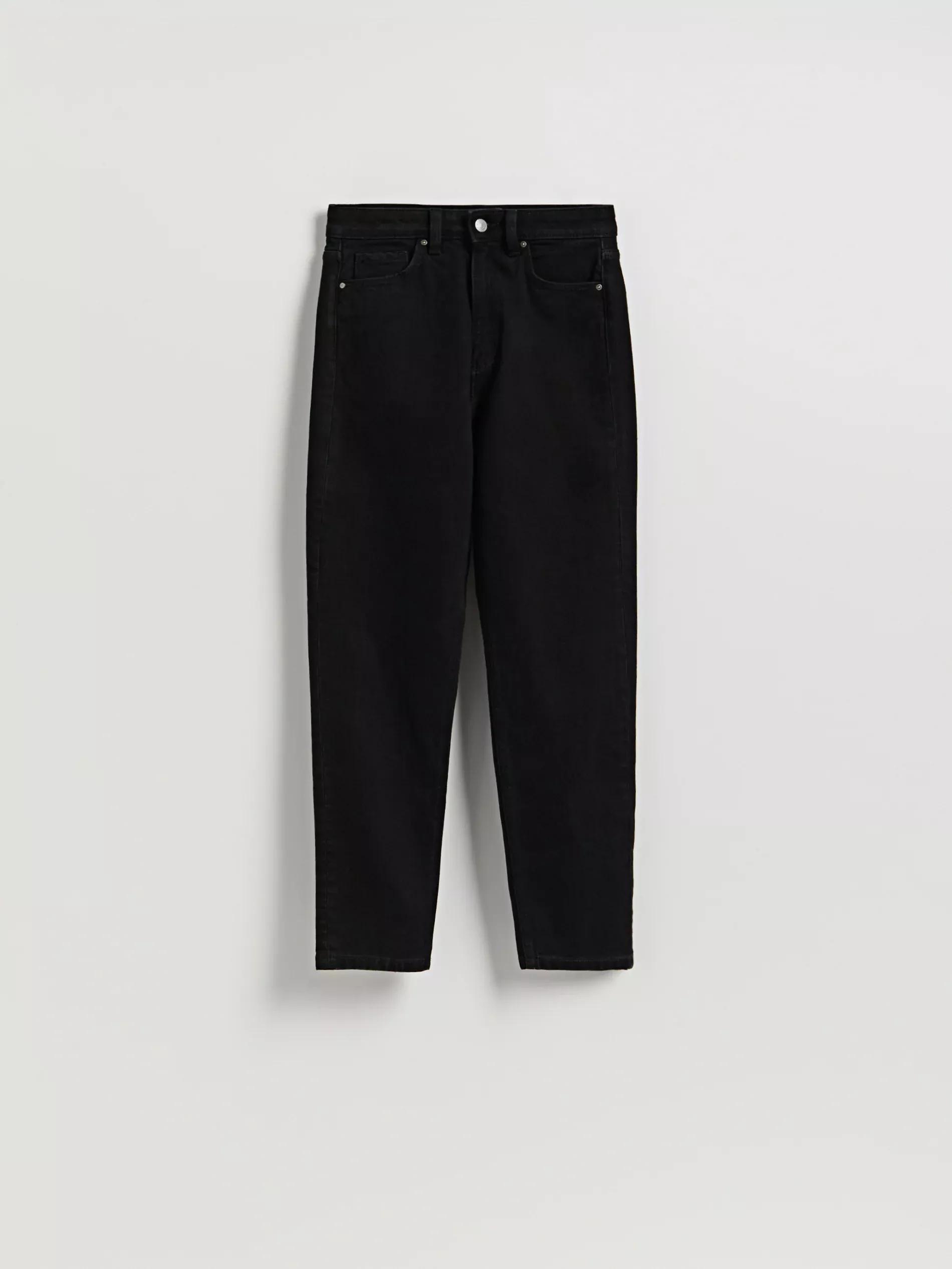 Black Mom Fit Slim Jeans, , large image number 3