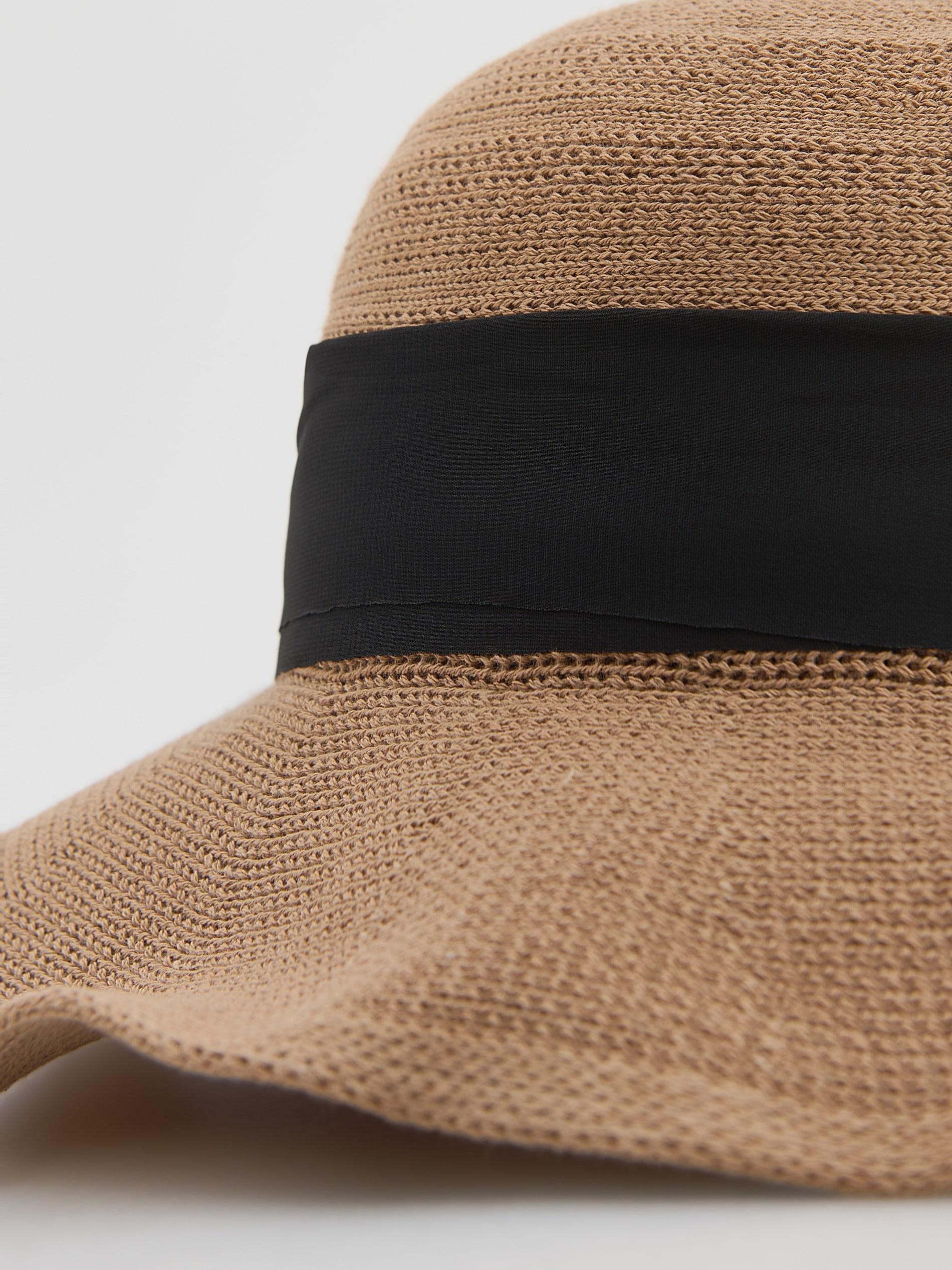 Beige Hat With Bow Detail, Beige, medium