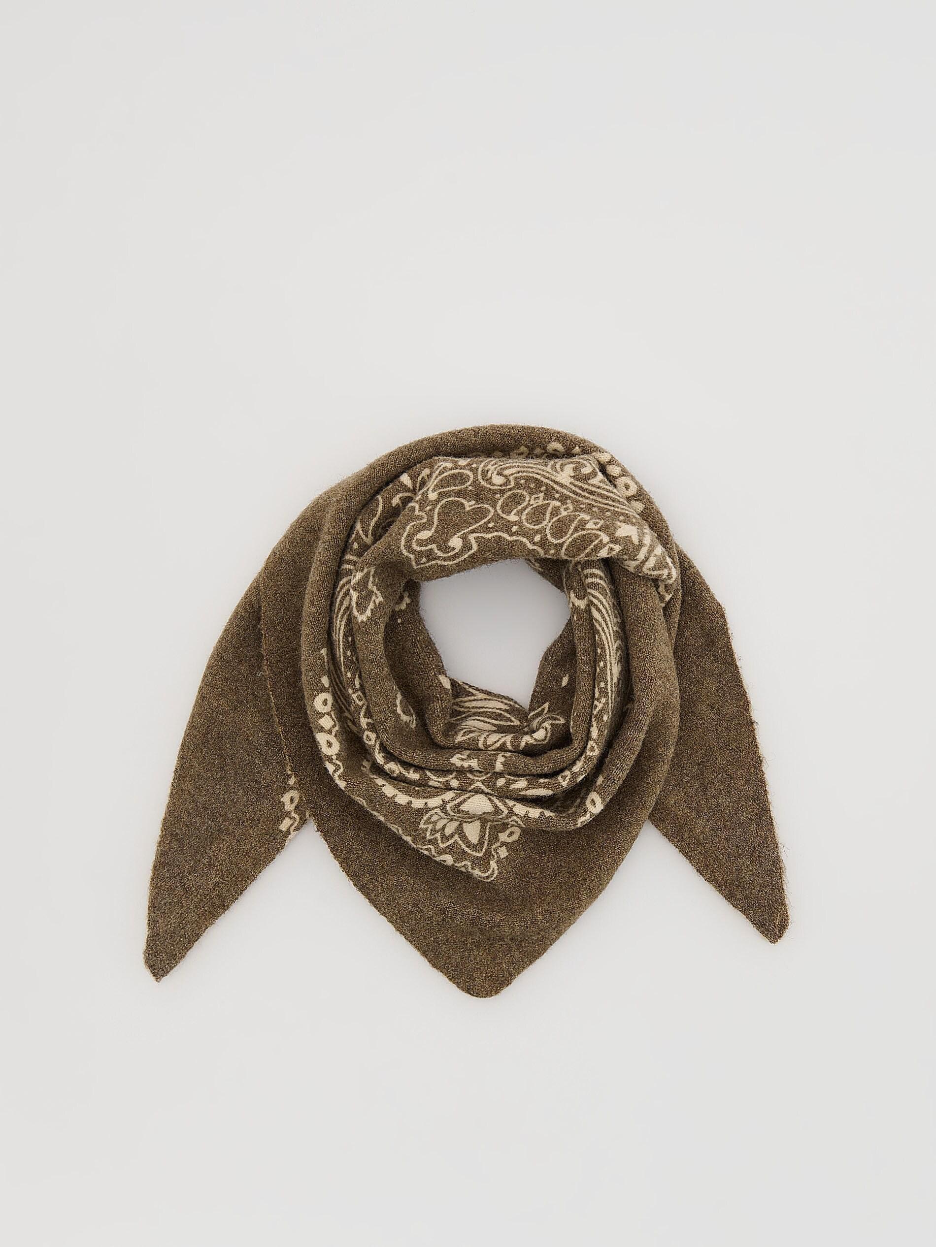 TAUPE Patterned neckerchief, Grey, large image number 1