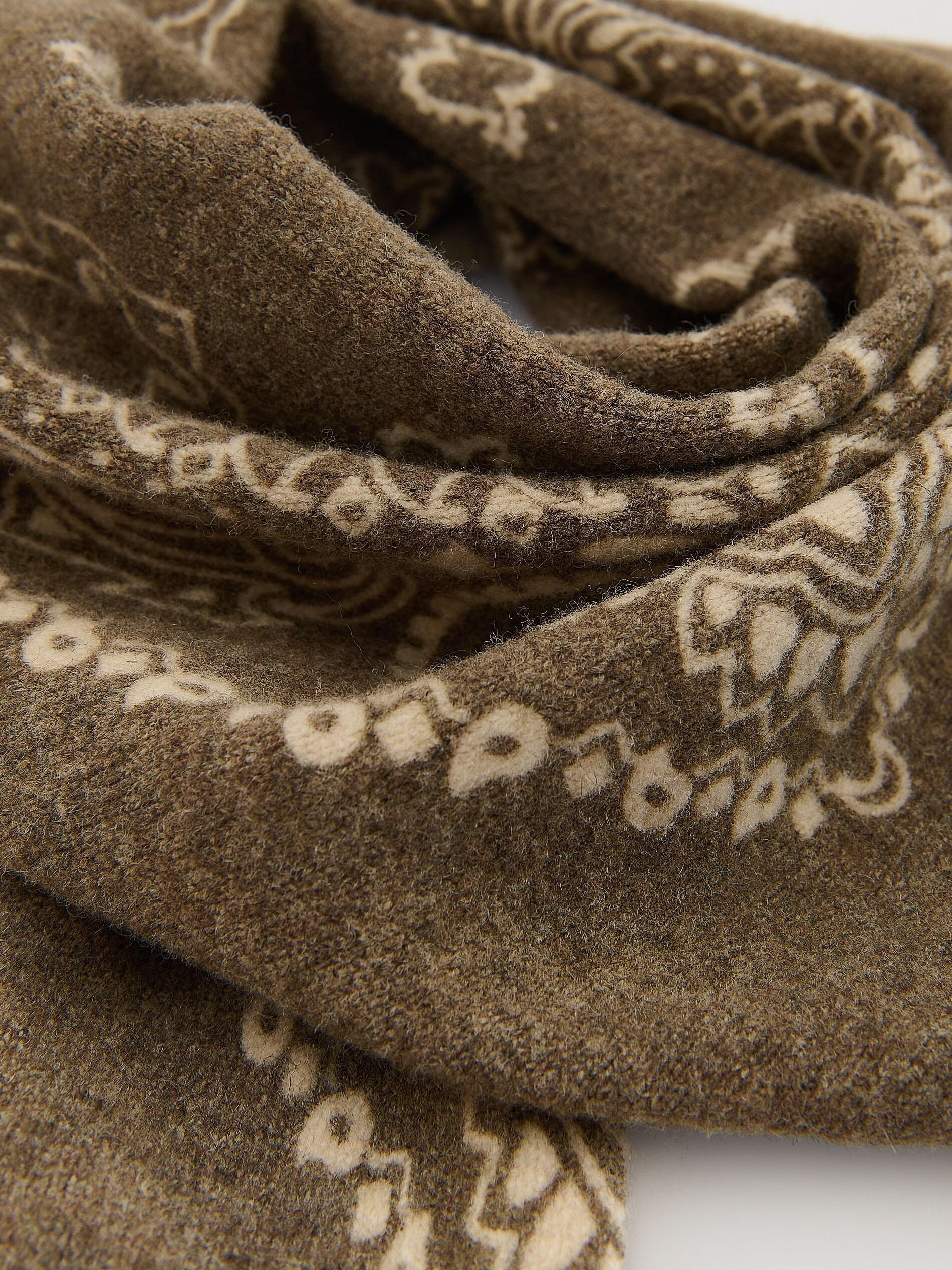 TAUPE Patterned neckerchief, Grey, large image number 2