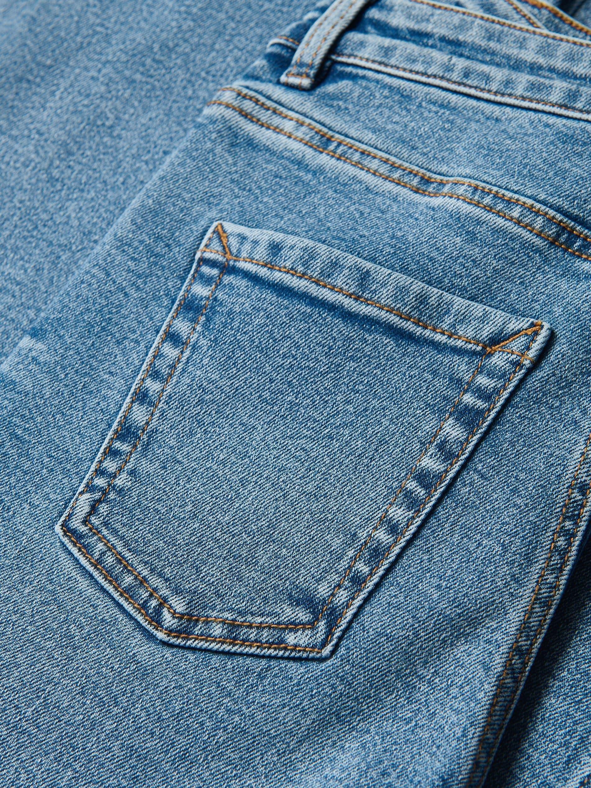 Blue Flare Jeans, Blue, large image number 4