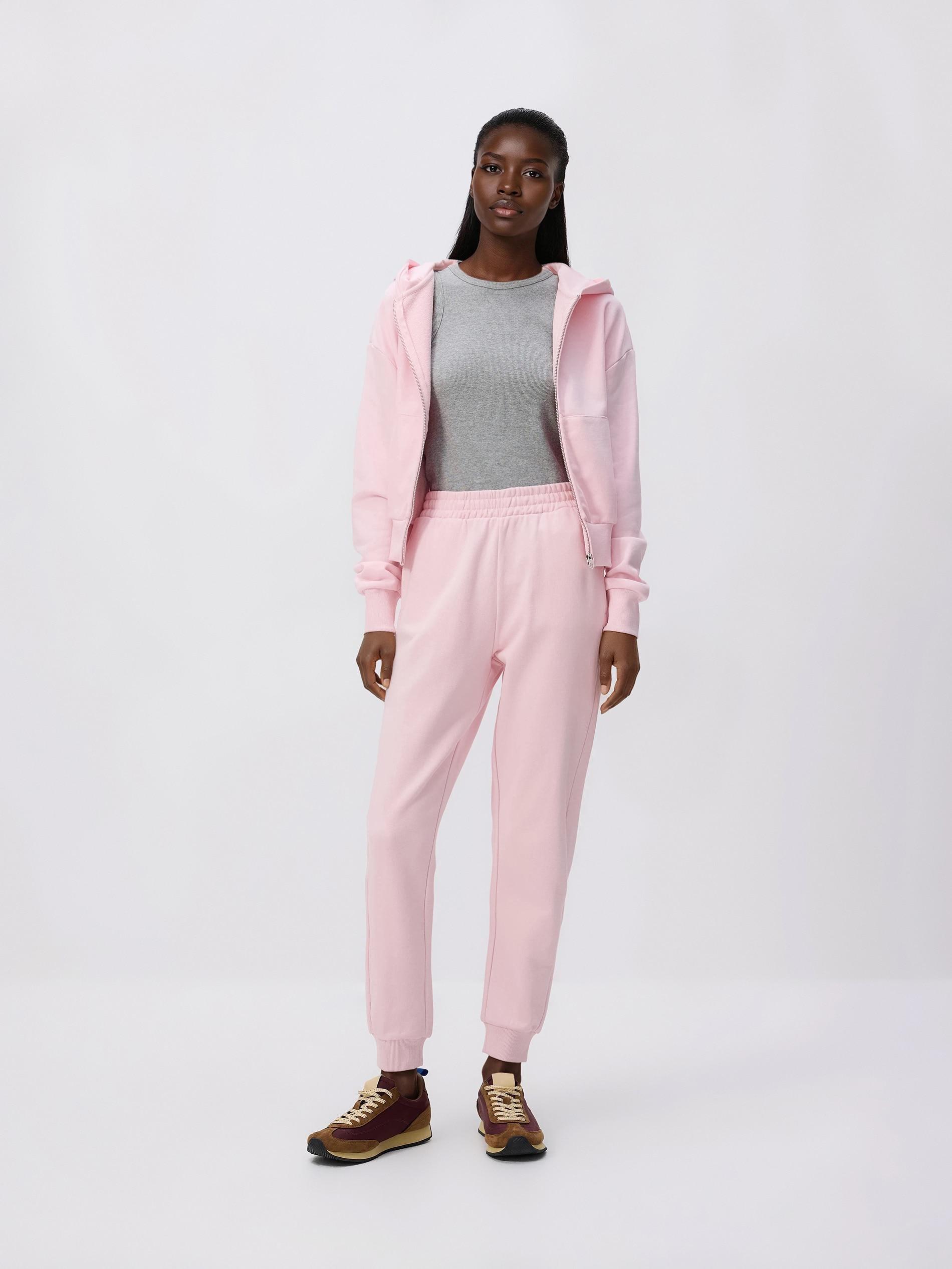 Pinkk Zip Up Sweatshirt, Pink, medium