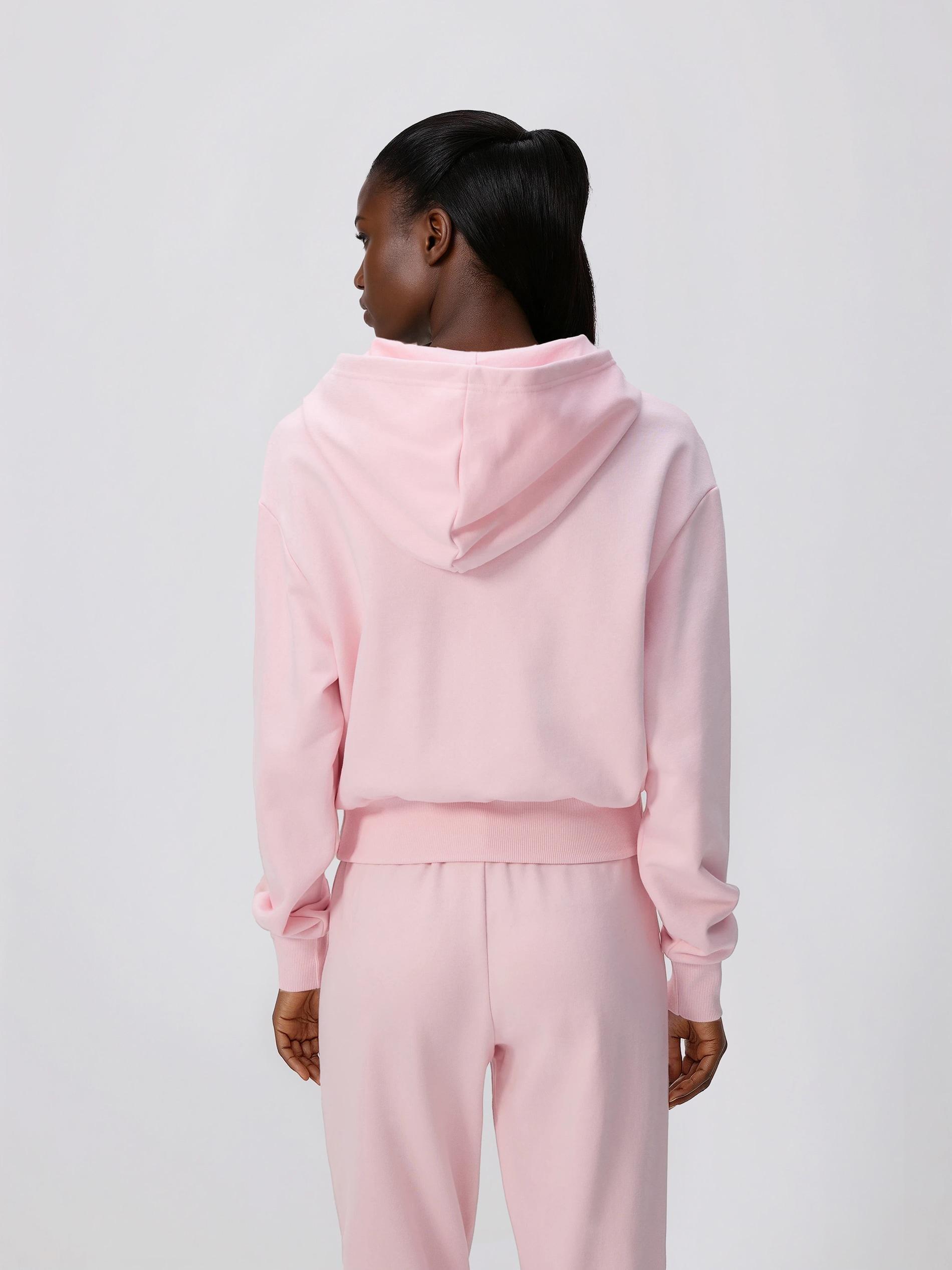 Pinkk Zip Up Sweatshirt, Pink, medium