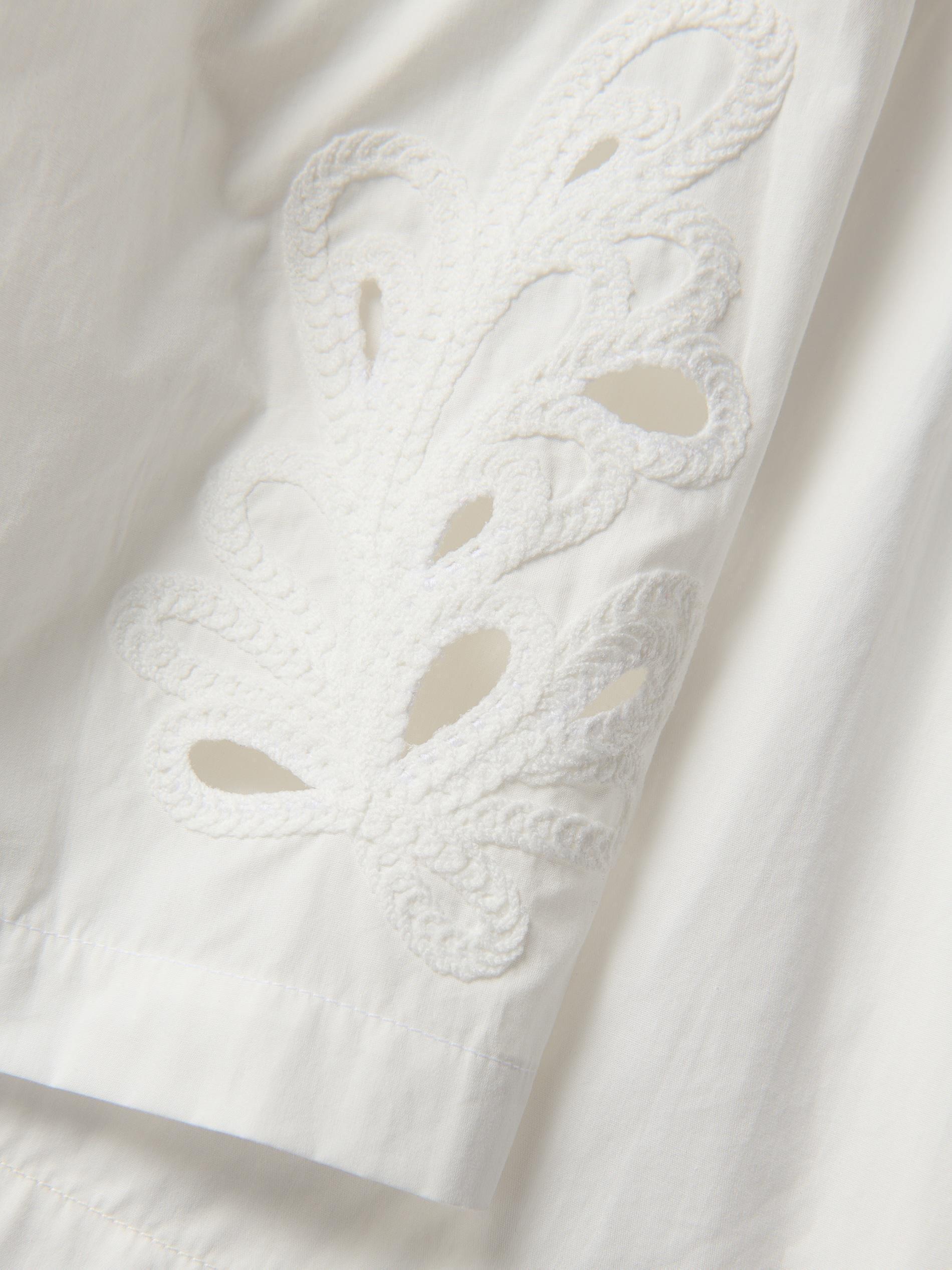 WHITE Shirt with openwork sleeves, , large image number 5