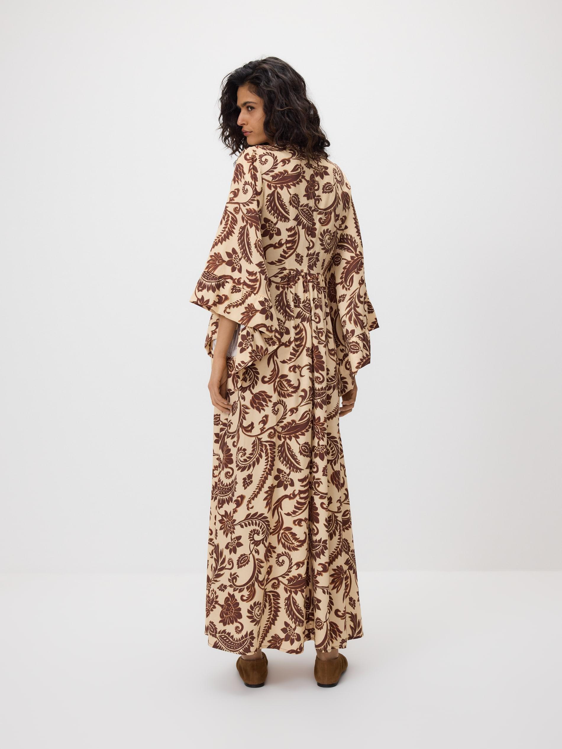 Multicolour Patterned Dress With Viscose, Multicolor, medium