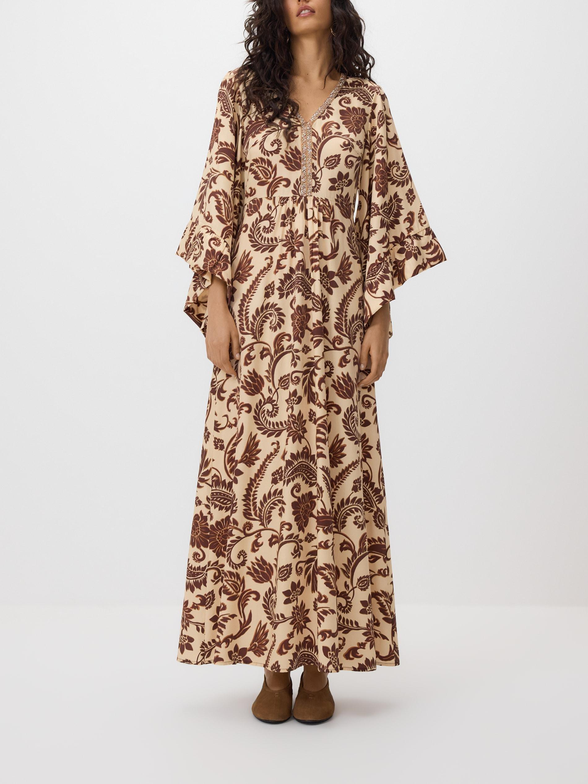 Multicolour Patterned Dress With Viscose, Multicolor, large image number 3