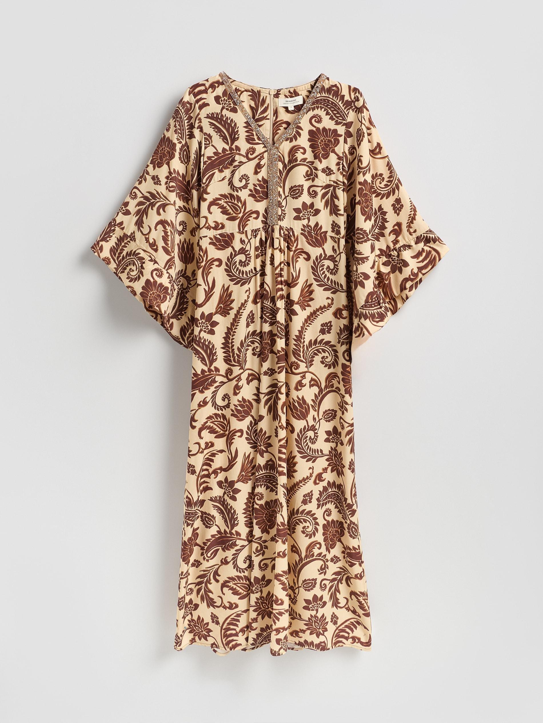 Multicolour Patterned Dress With Viscose, Multicolor, large image number 4